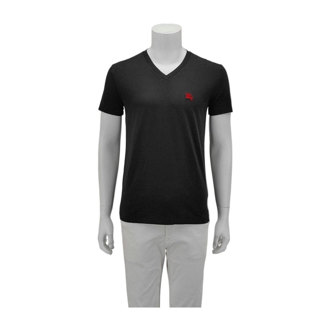 Burberry Burberry Logo V-Neck T-Shirt Size S Size US S / EU 44-46 / 1 - 1 Thumbnail