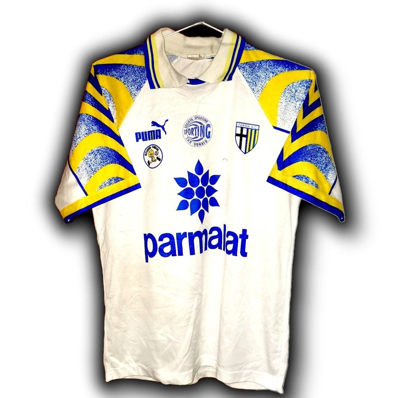 Puma Fc Parma 1995 1996 1997 Home Shirt Jersey Size US XS / EU 42 / 0 - 3 Thumbnail