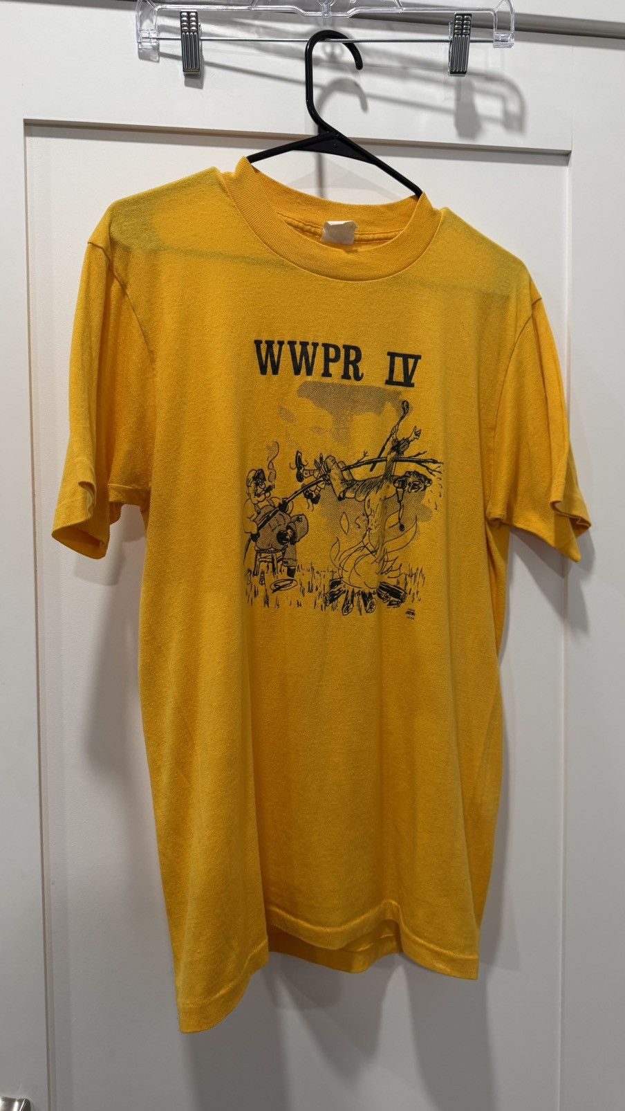 Vintage 80s SINGLE STITCHED “WWPR IV” SHIRT Size US M / EU 48-50 / 2 - 2 Thumbnail