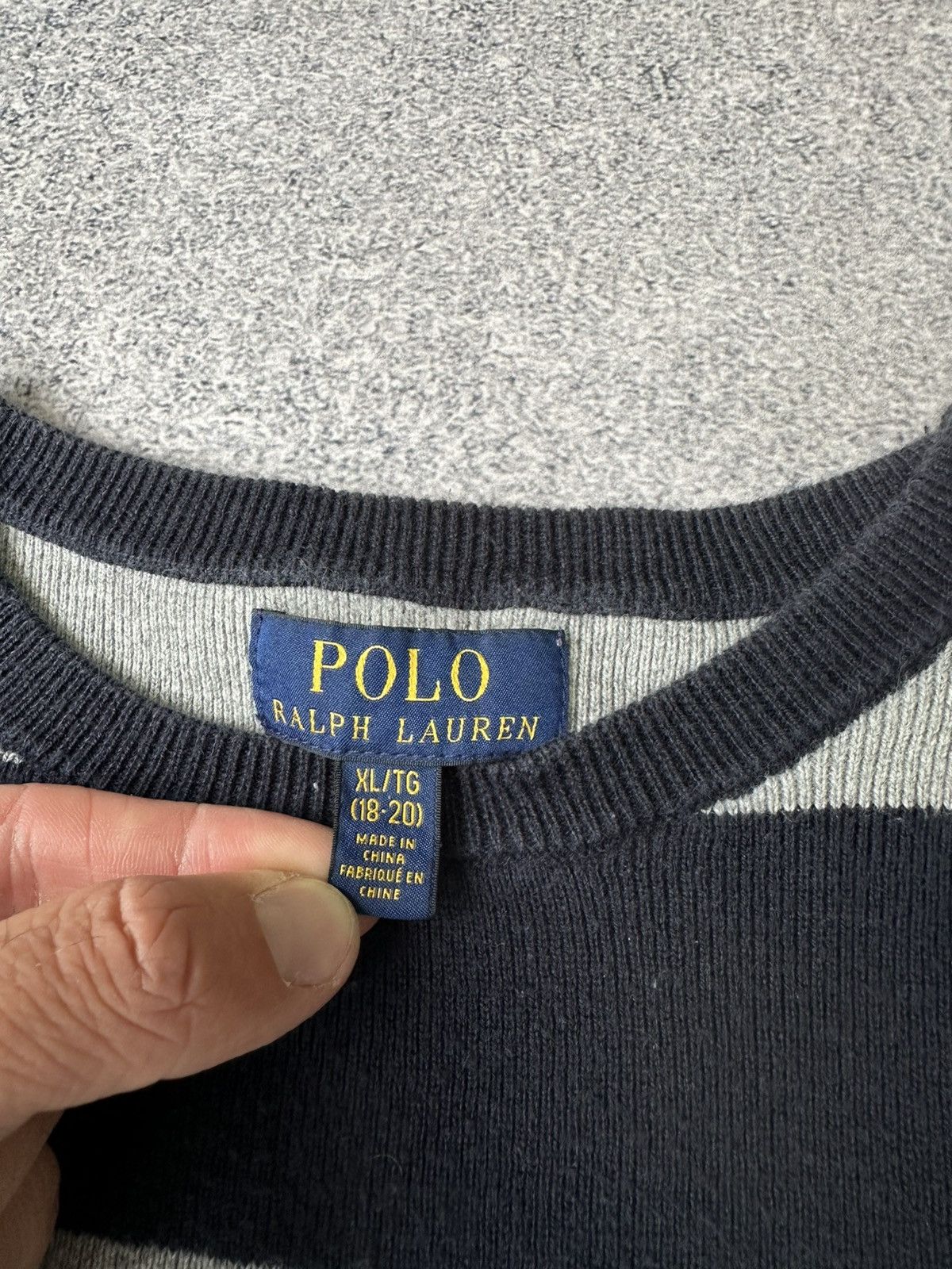 Polo Ralph Lauren Vintage Polo Ralph Lauren BIG Logo Striped Sweater Size US S / EU 44-46 / 1 - 5 Thumbnail