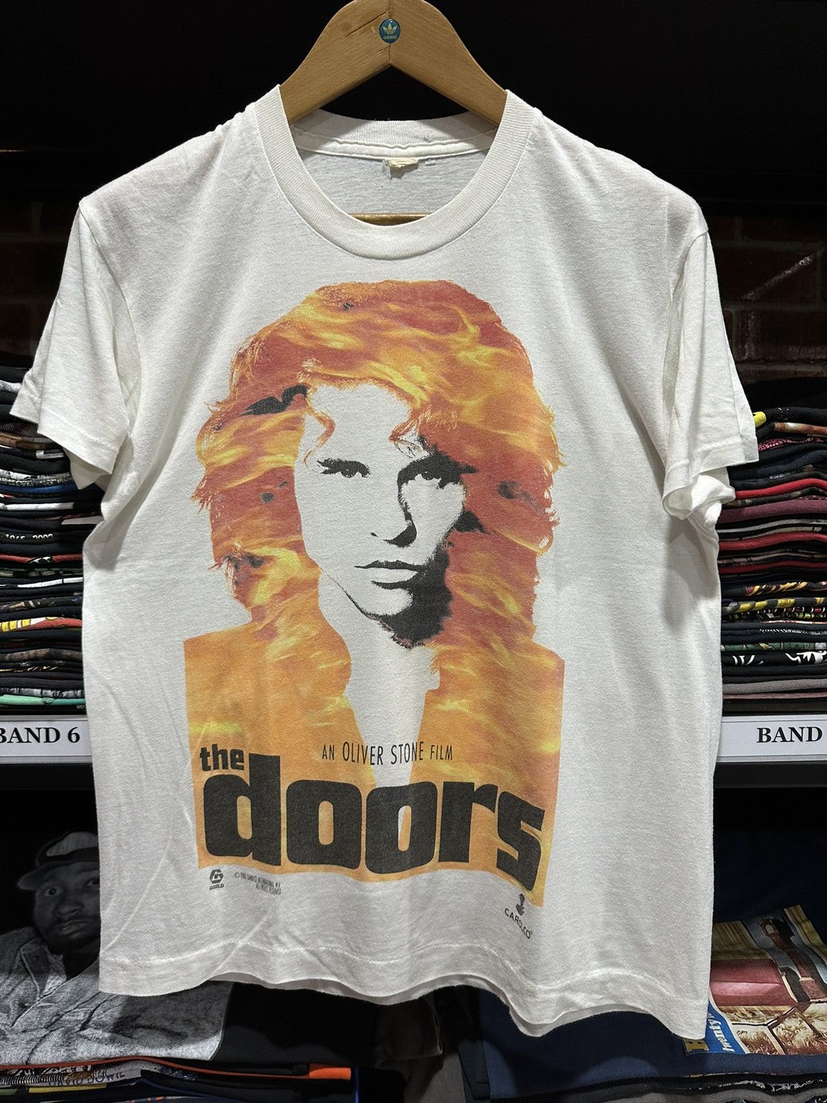 Band Tees Vintage 90s The Doors Flame An Oliver Stone Film Tee Size US M / EU 48-50 / 2 - 1 Thumbnail