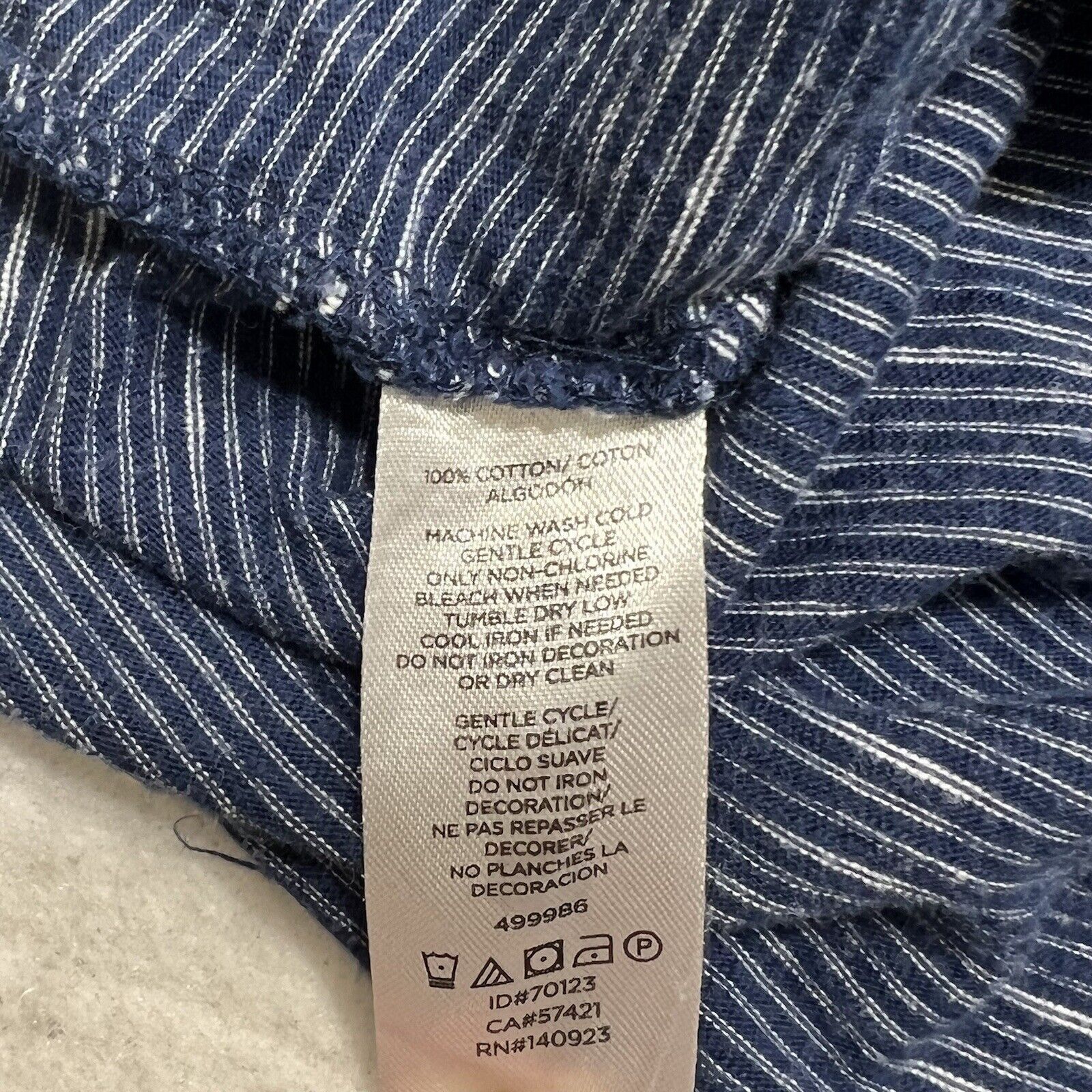 Loft Ann Taylor Loft Outlet Striped Short Sleeve Tie T Shirt Top Size S / US 4 / IT 40 - 12 Thumbnail