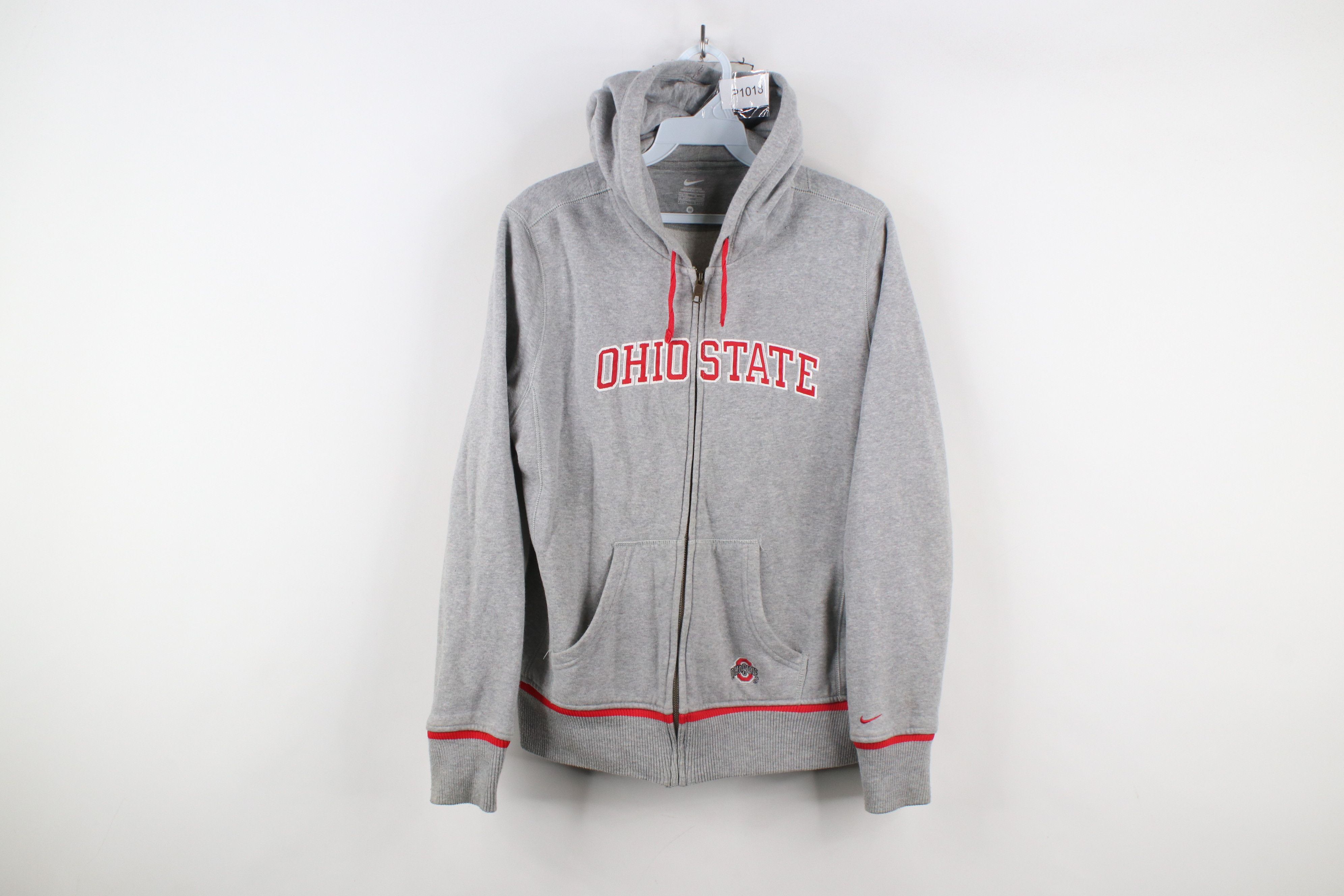 Nike × Vintage Vintage Nike Mini Swoosh Ohio State University Zip Hoodie Size M / US 6-8 / IT 42-44 - 1 Thumbnail