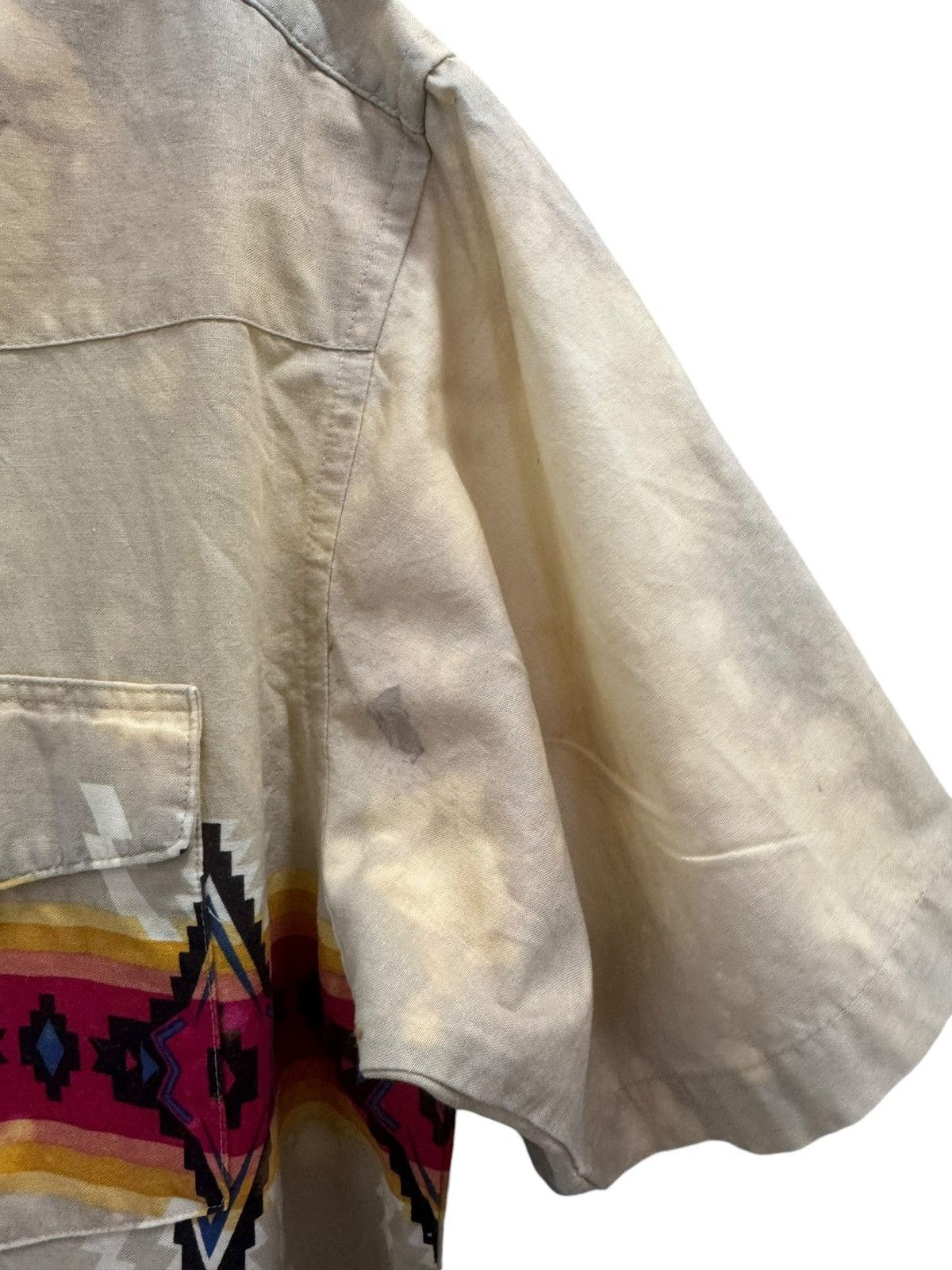 Vintage × Wrangler VINTAGE NAVAJO WRANGLER WESTERN SHIRT CUSTOM ACID WASH Size US XL / EU 56 / 4 - 8 Thumbnail