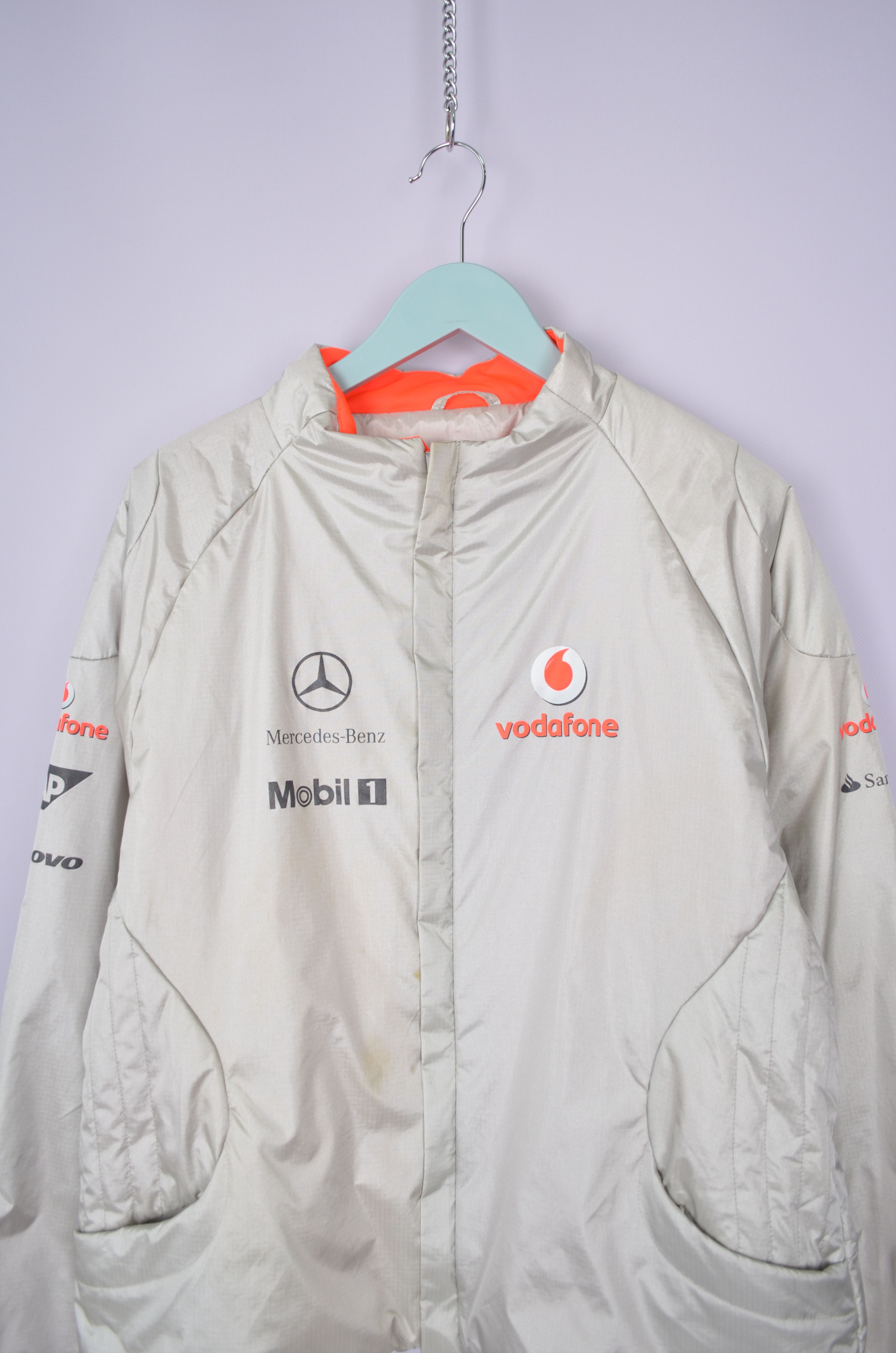 Malcolm McLaren × Mercedes-Benz Vodafone McLaren Mercedes Grey Metallic Jacket Size M Size M / US 6-8 / IT 42-44 - 2 Thumbnail