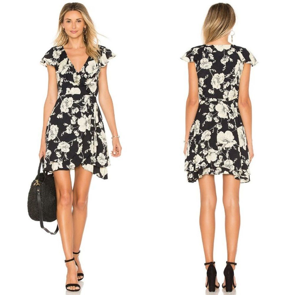Free People NWT New $128 Free People French Quarter Wrap Mini Dress Siz Size XS / US 0-2 / IT 36-38 - 1 Thumbnail