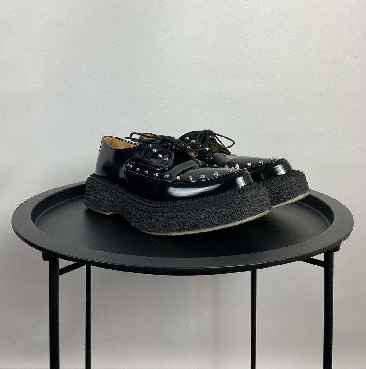 H&M GIAMBATTISTA VALLI x H&M Black Creeper Shoes Loafers Size US 8.5 / EU 41-42 - 4 Thumbnail