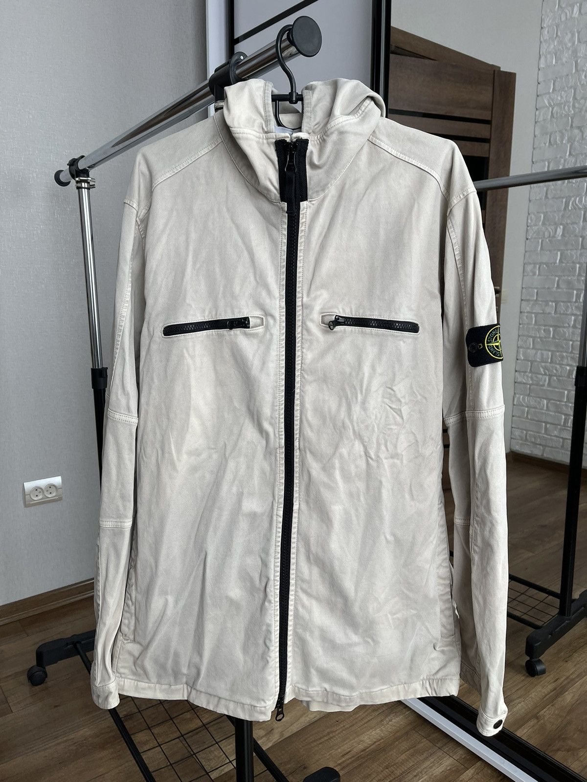 Stone Island Stone Island Hooded Zip Overshirt Light Jacket Size US XXL / EU 58 / 5 - 1 Thumbnail