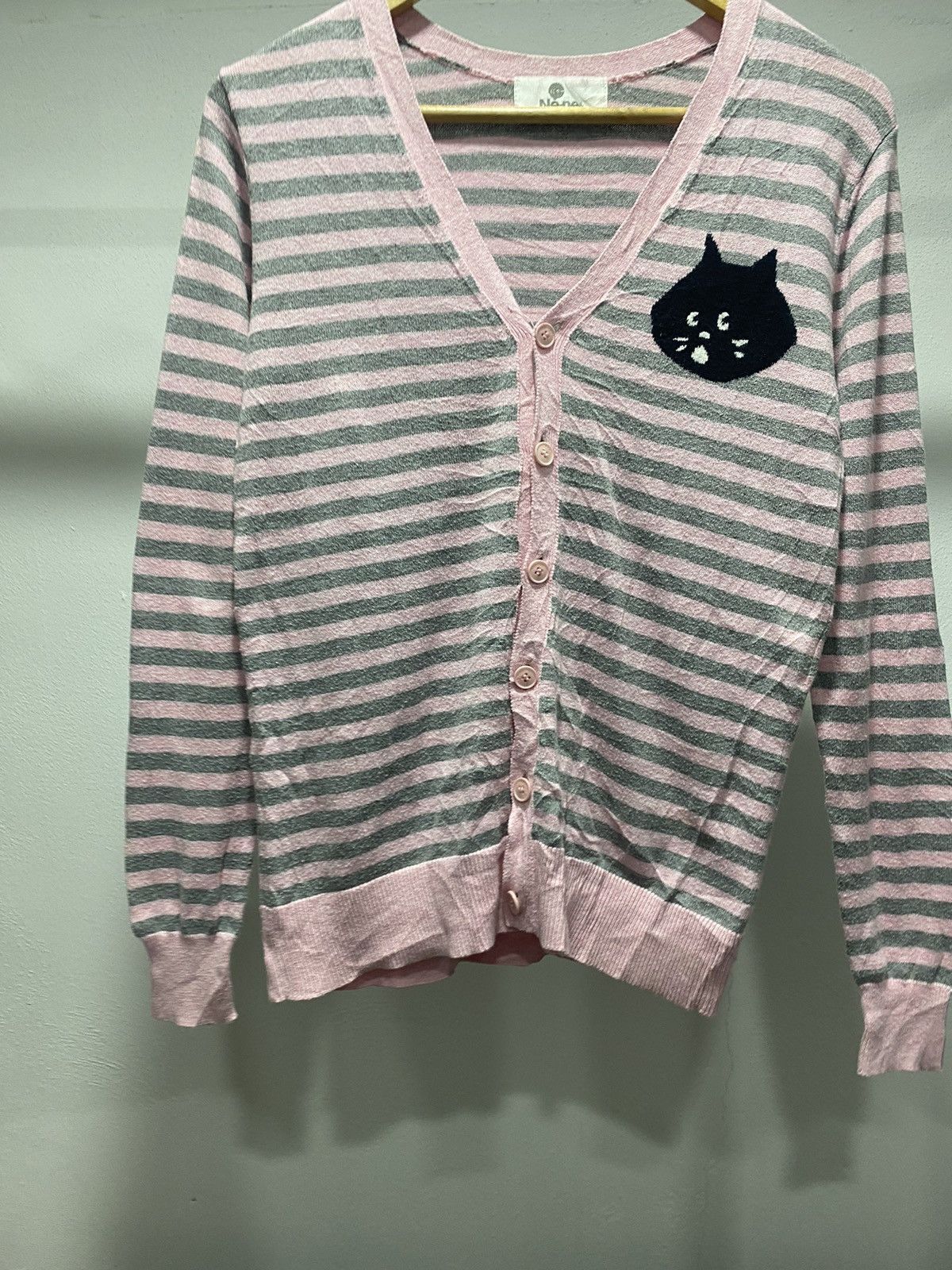 Ne-Net Rare☠️ Ne-net Stripe Cardigan Issey Miyake 90s Japan Size S / US 4 / IT 40 - 5 Thumbnail