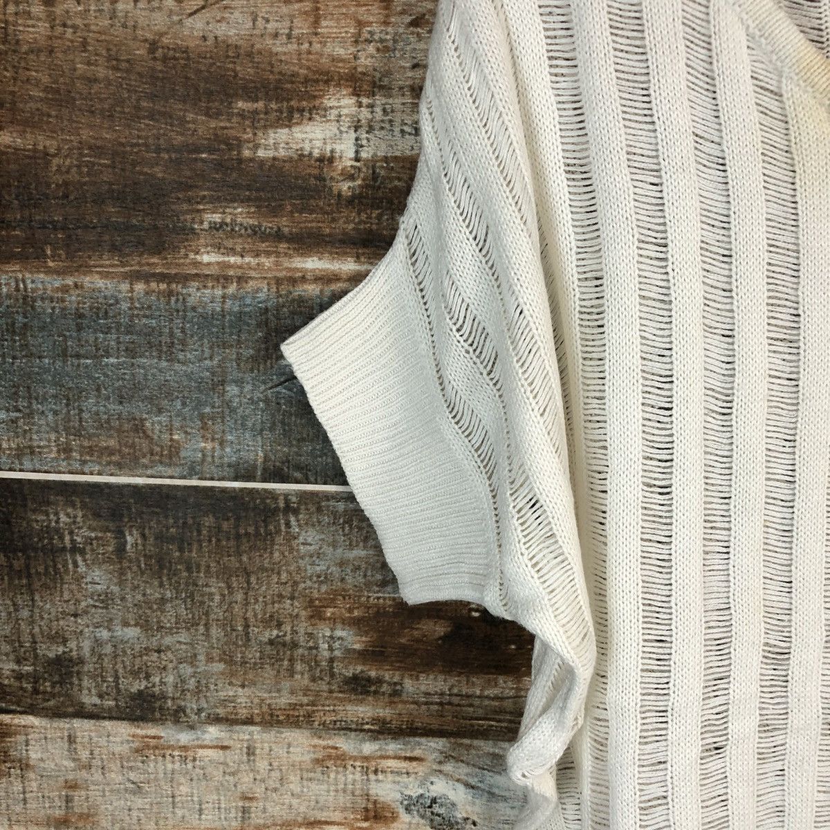 Homespun Knitwear × Japanese Brand D-Loop White Knitwear #A1660 Size M / US 6-8 / IT 42-44 - 7 Thumbnail