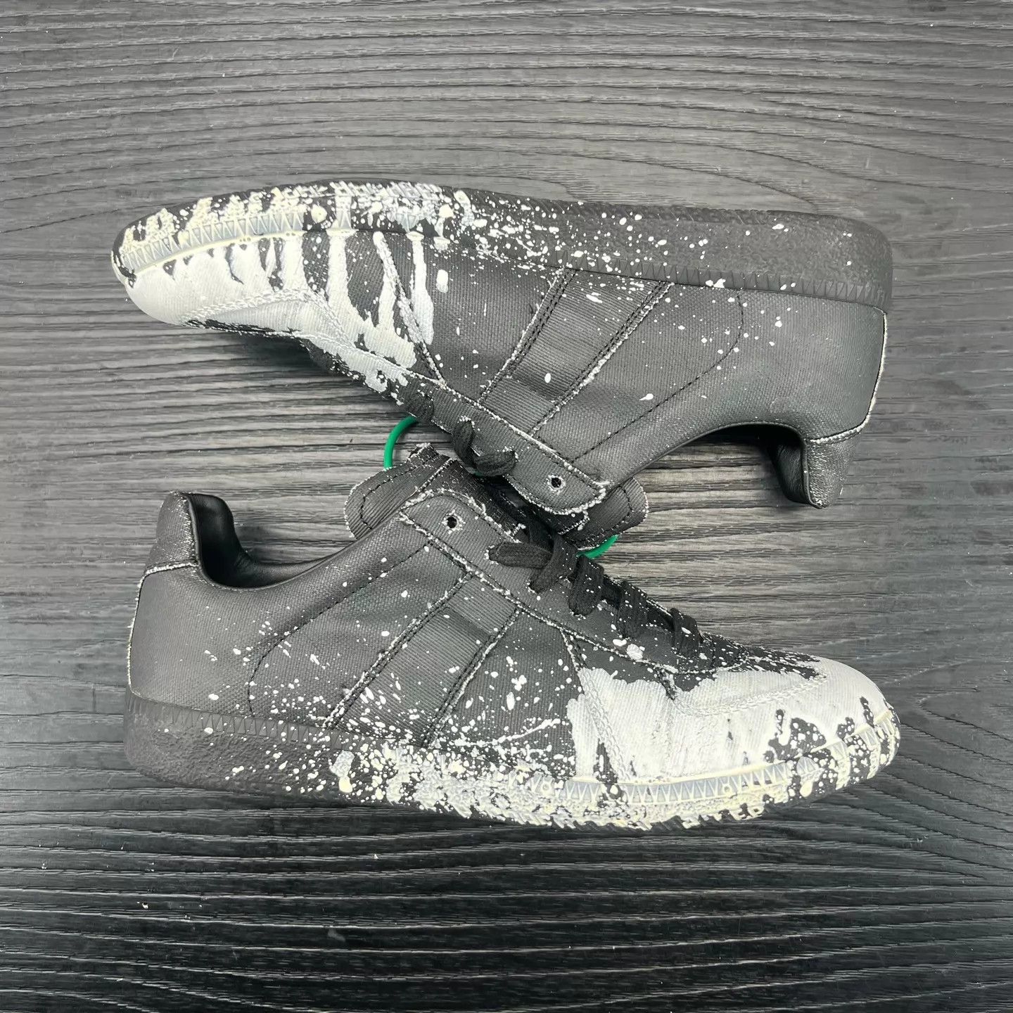 Maison Margiela Maison Margiela Black Splatter Decon Trainer EU 37.5 Size US 7 / IT 37 - 2 Thumbnail