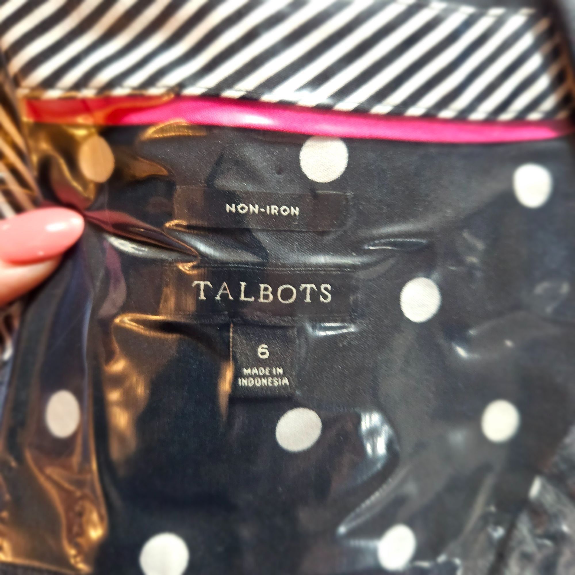 Talbots Talbots Woman Black White Trendy Polka Dot Top 6 Classic Ret Size M / US 6-8 / IT 42-44 - 14 Thumbnail