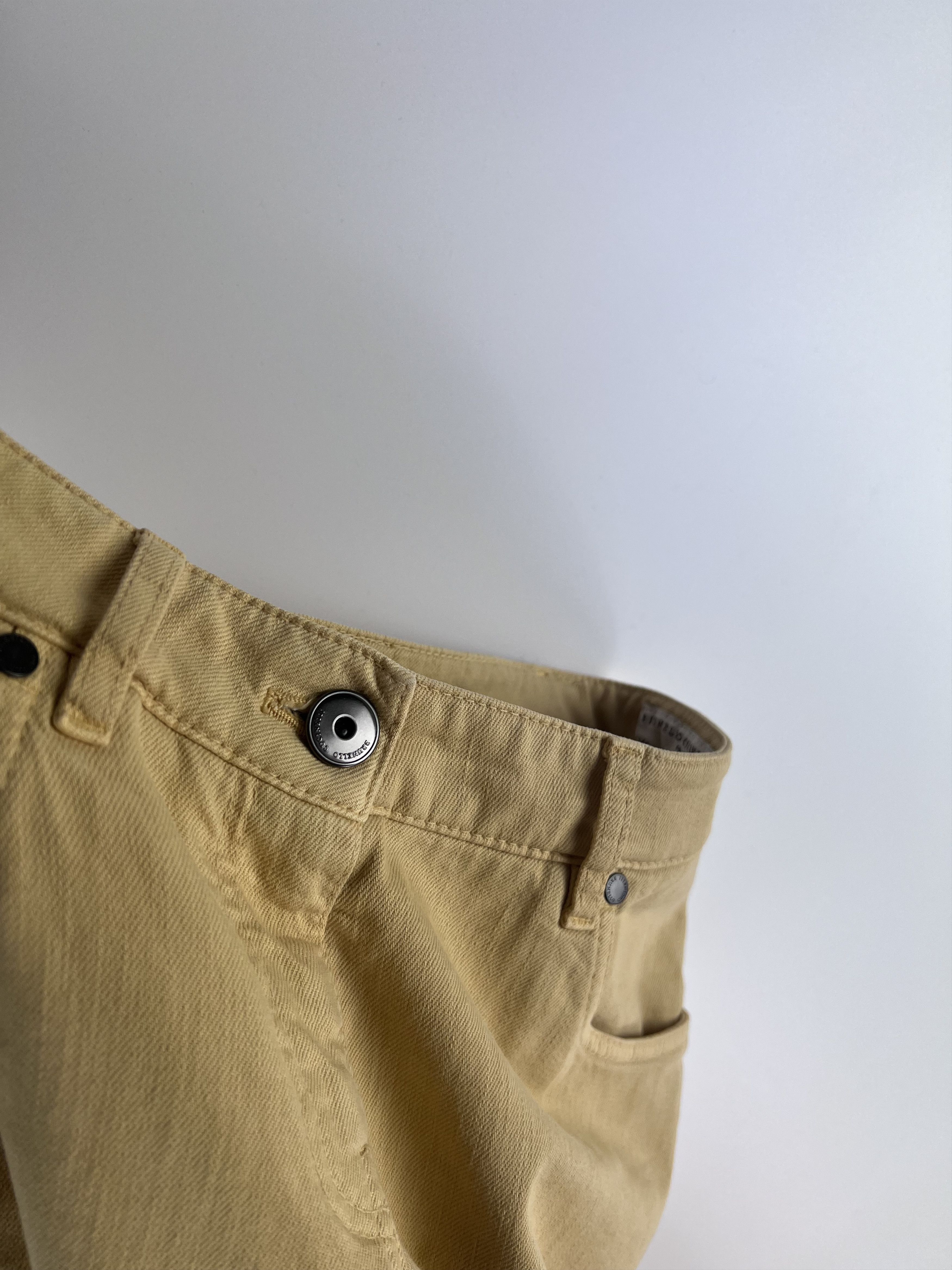 Brunello Cucinelli Brunello Cucinelli Yellow Cropped Jeans Womens Size IT40 Size 27" / US 4 / IT 40 - 9 Thumbnail