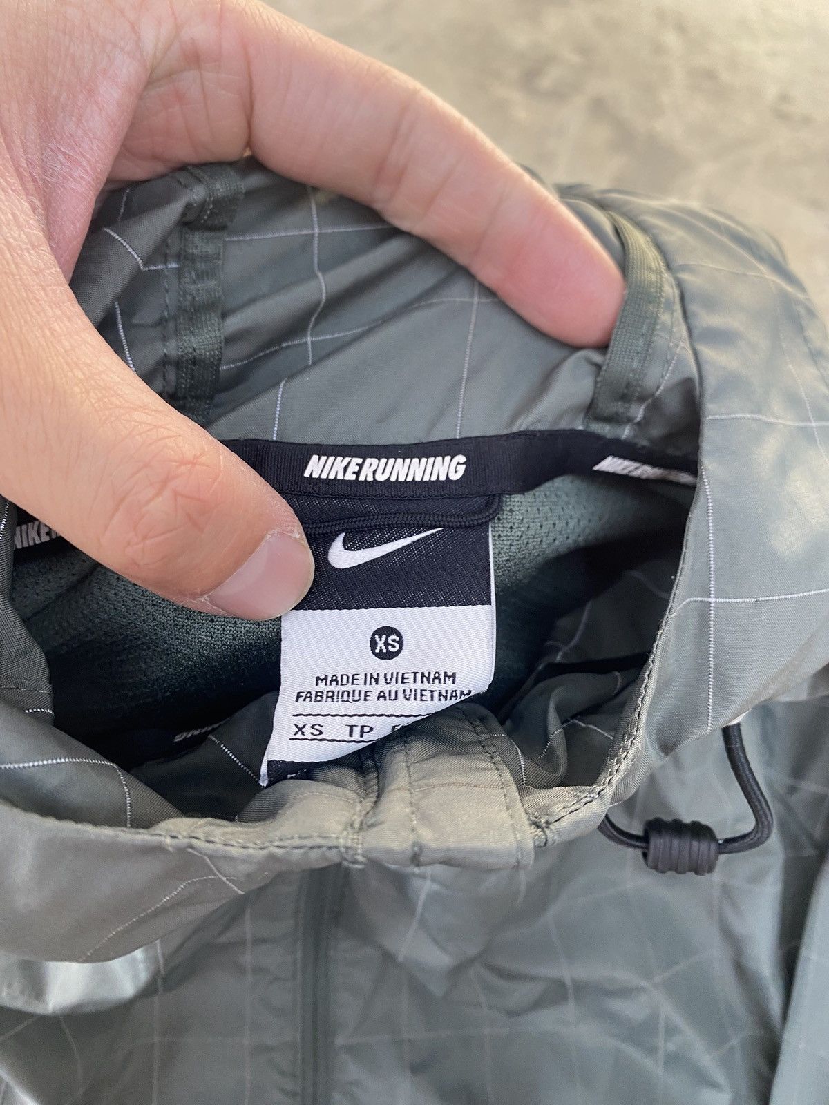 Nike Nike Running Jacket Nylon Green Size US XS / EU 42 / 0 - 4 Thumbnail