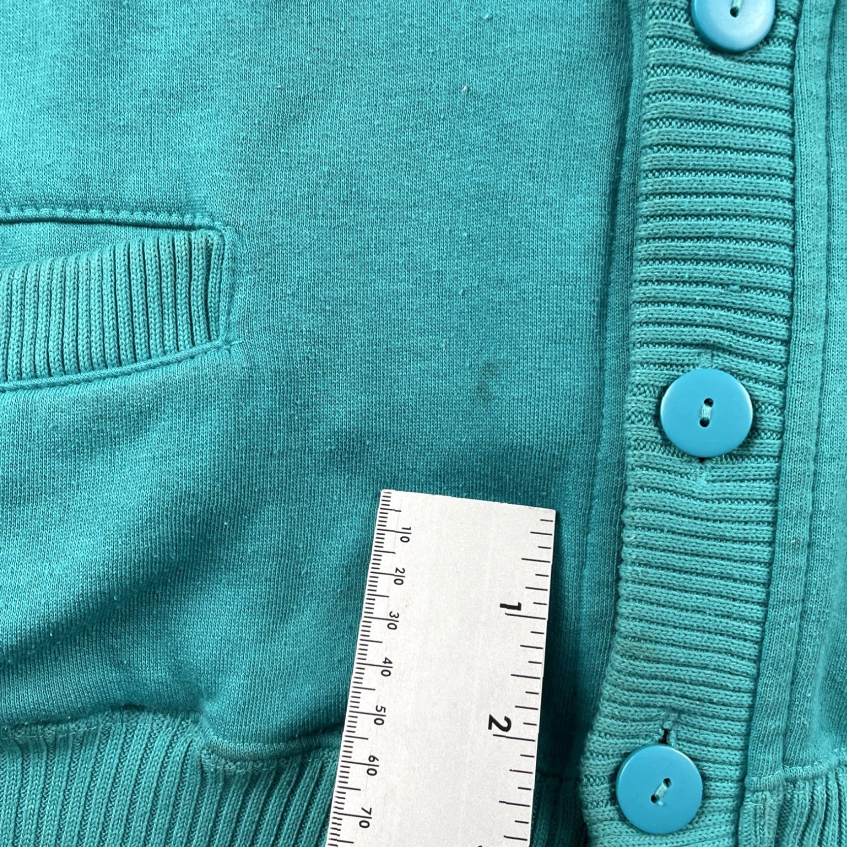 Vintage VINTAGE Saugatuck Dry goods Company XL Sweater Turquoise Teal Blue Cotton Blend Cardigan Men XL Blue 90s 80s Northeast Size US XL / EU 56 / 4 - 7 Thumbnail