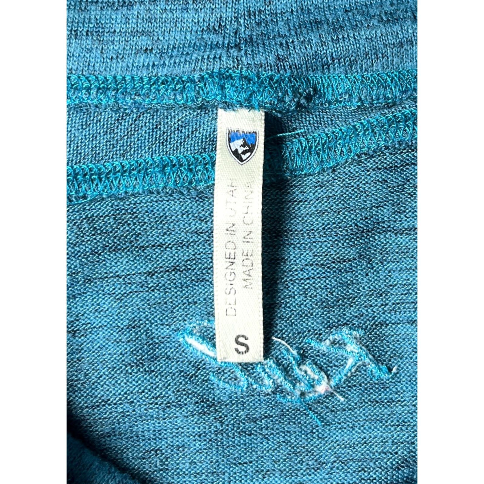 KangaROOS Womens Kuhl Lea Pullover Shirt S Heather Blue Kangaroo Pockets Cowl Neck Long Sleeve Casual Travel Vintage Womens Size S / US 4 / IT 40 - 6 Thumbnail