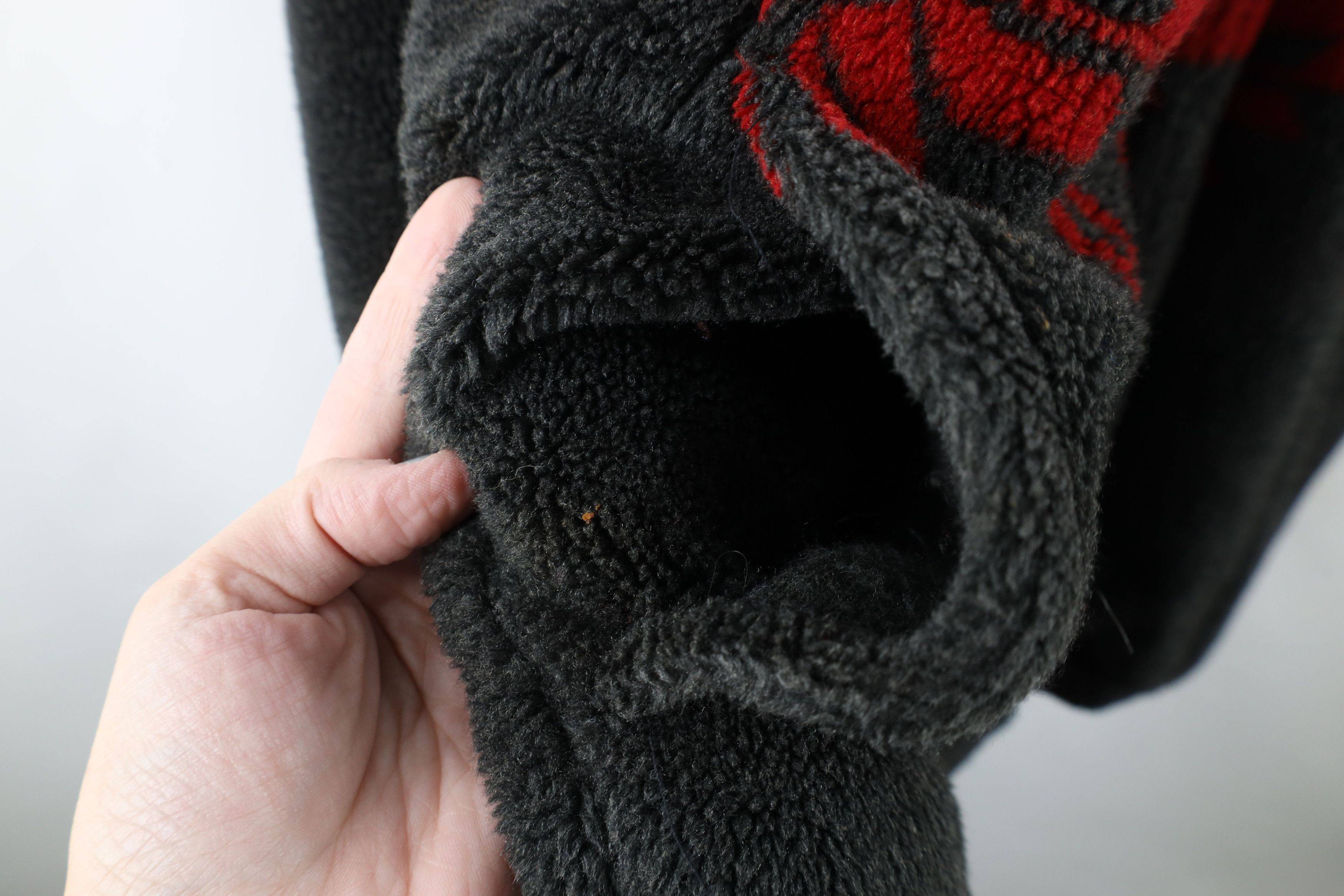 Vintage Vintage 90s Moose All Over Print Deep Pile Fleece Jacket Size L / US 10 / IT 46 - 5 Thumbnail