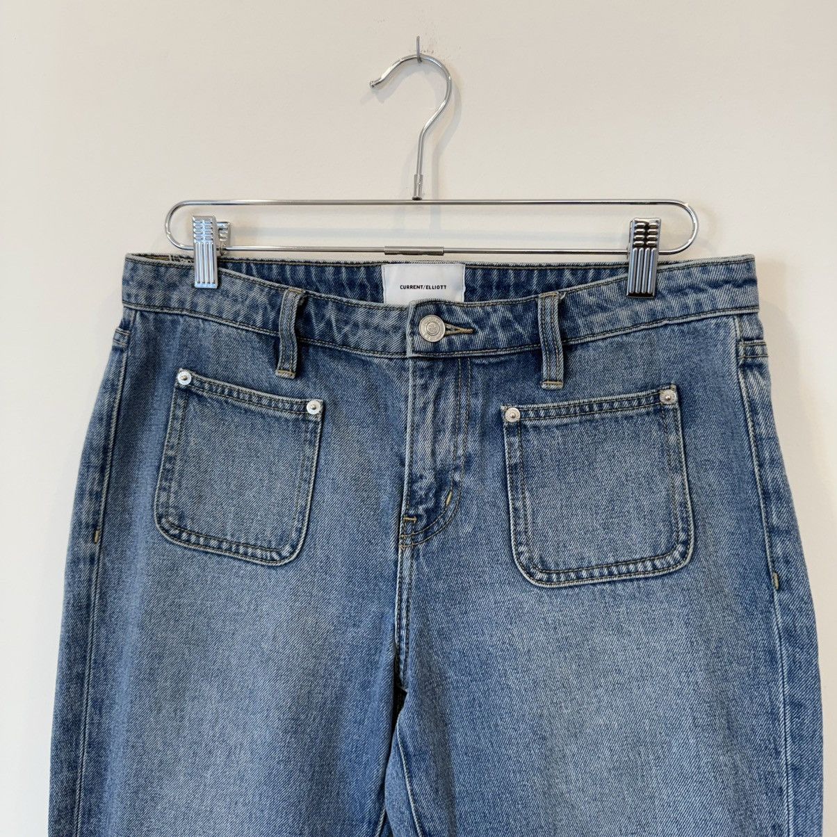 Current/Elliot Current/Elliot “The Cropped Boot” Faded Bootcut Flare Jeans Size US 29 - 4 Thumbnail