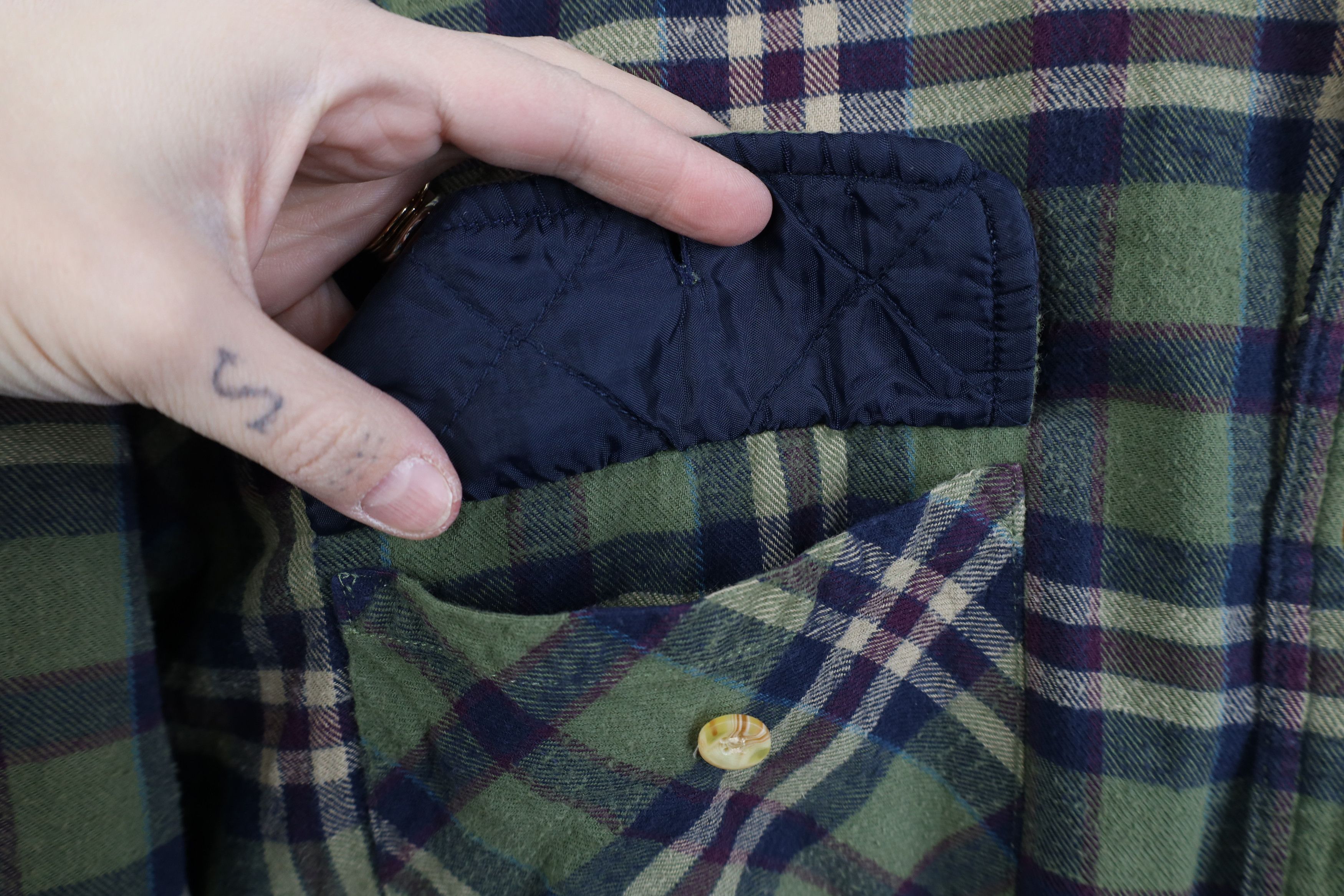 Vintage Vintage 90s Streetwear Flannel Button Shirt Jacket Jac Shirt Size US XXL / EU 58 / 5 - 5 Thumbnail