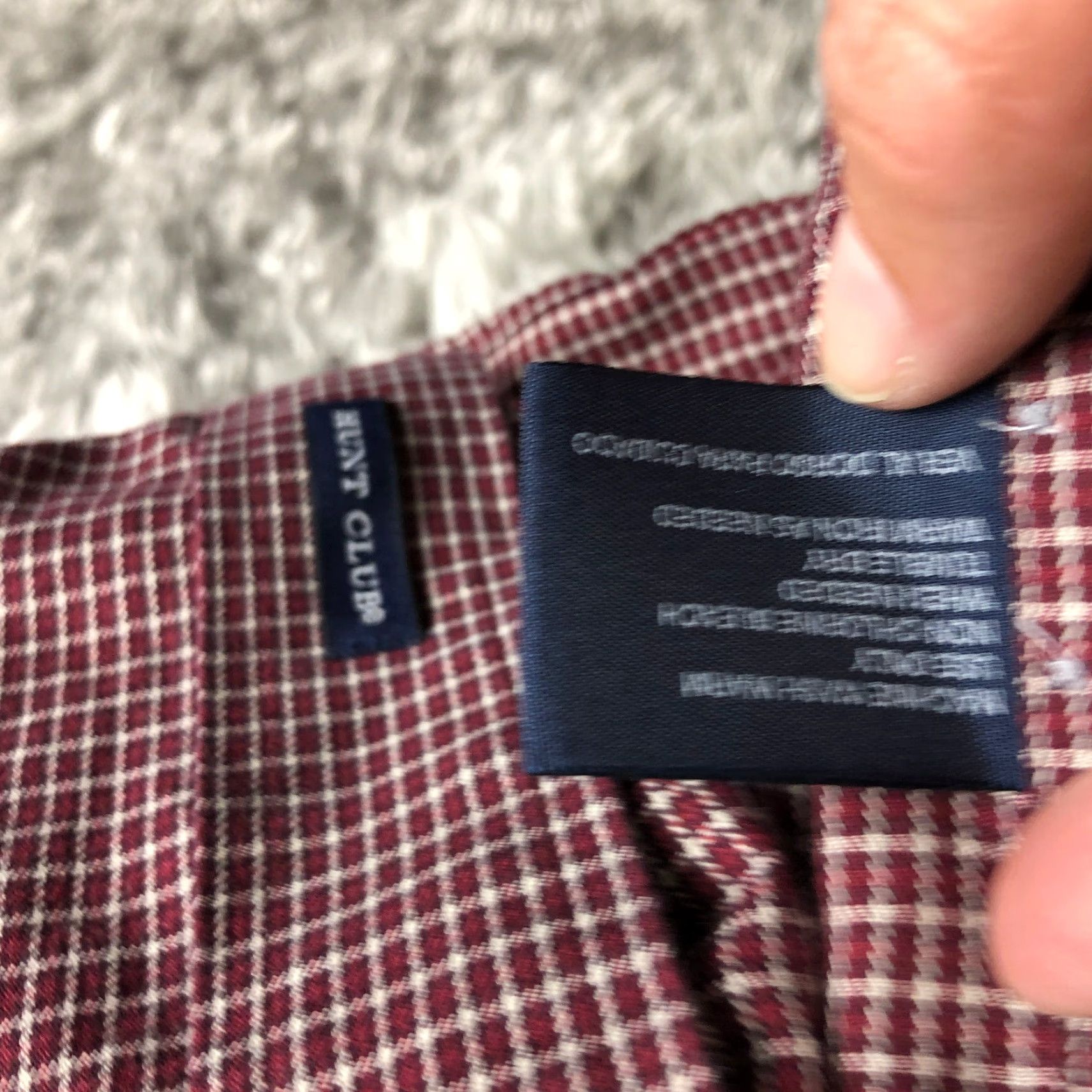 Vintage Hunt Club Mens XXLT Red Plaid Long Sleeve Spread Collar Shirt Size US XXL / EU 58 / 5 - 7 Thumbnail