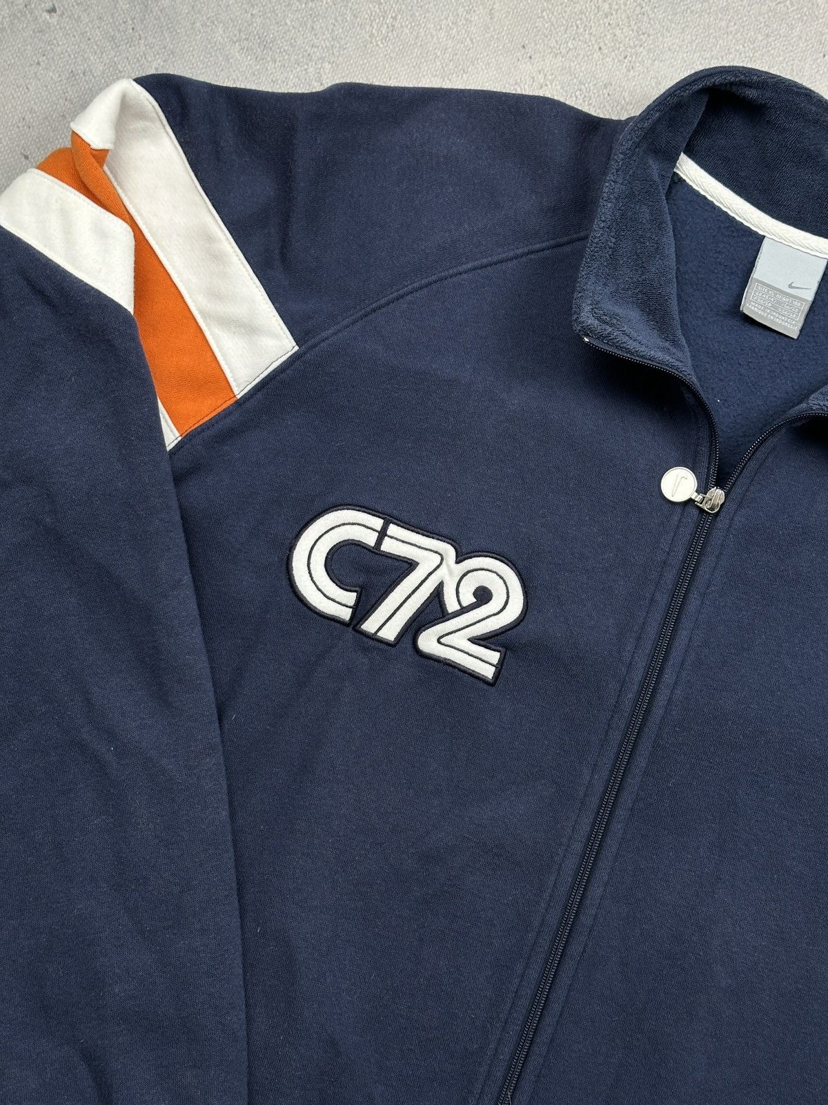 Nike Vintage Nike C72 Navy Track Jacket Star Sleeve Detailing 90s Size US XL / EU 56 / 4 - 8 Thumbnail