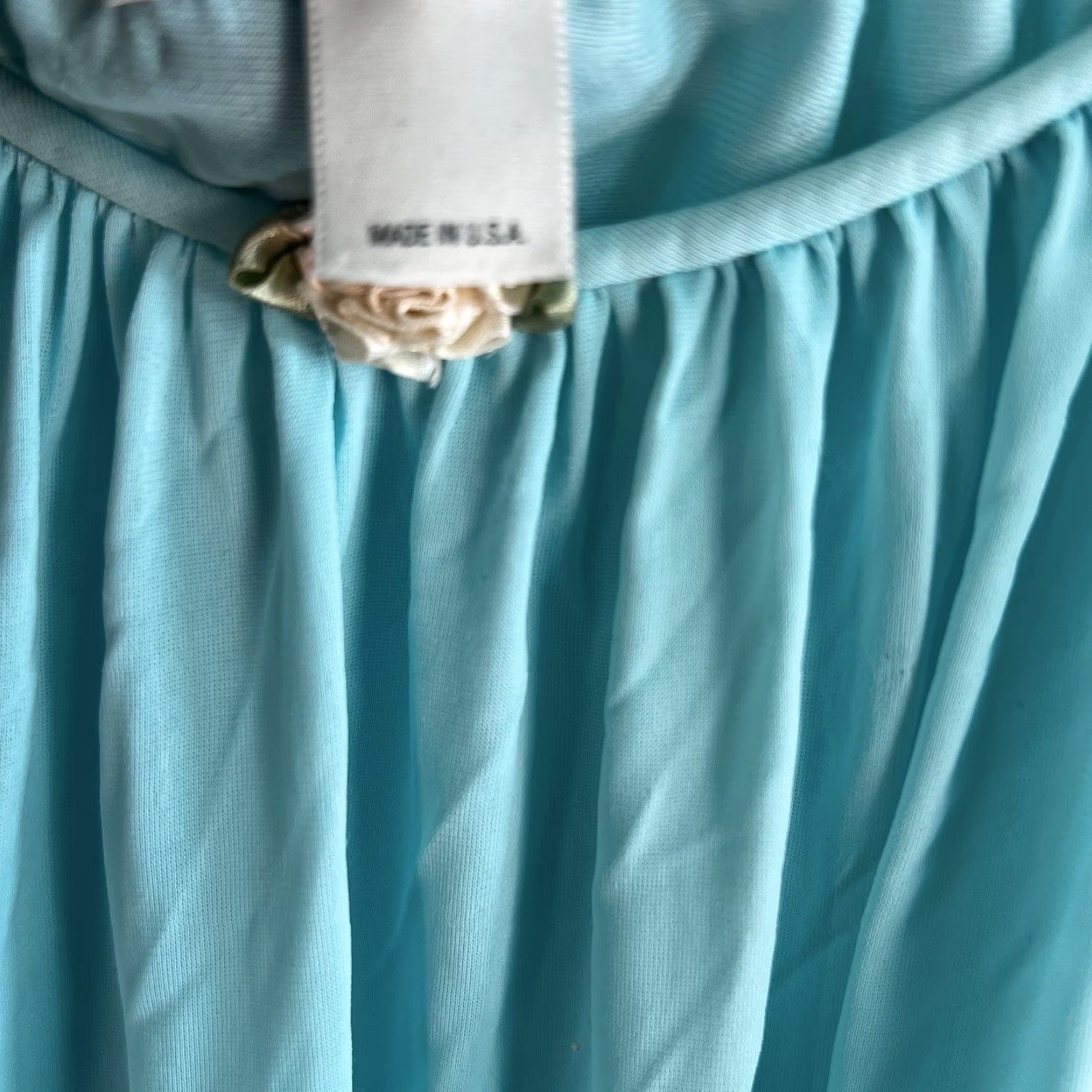 Vintage VINTAGE Miss Elaine Nightgown Maxi Eveningwear 1970s Size M Blue Full Sweep US Made Size ONE SIZE - 6 Thumbnail