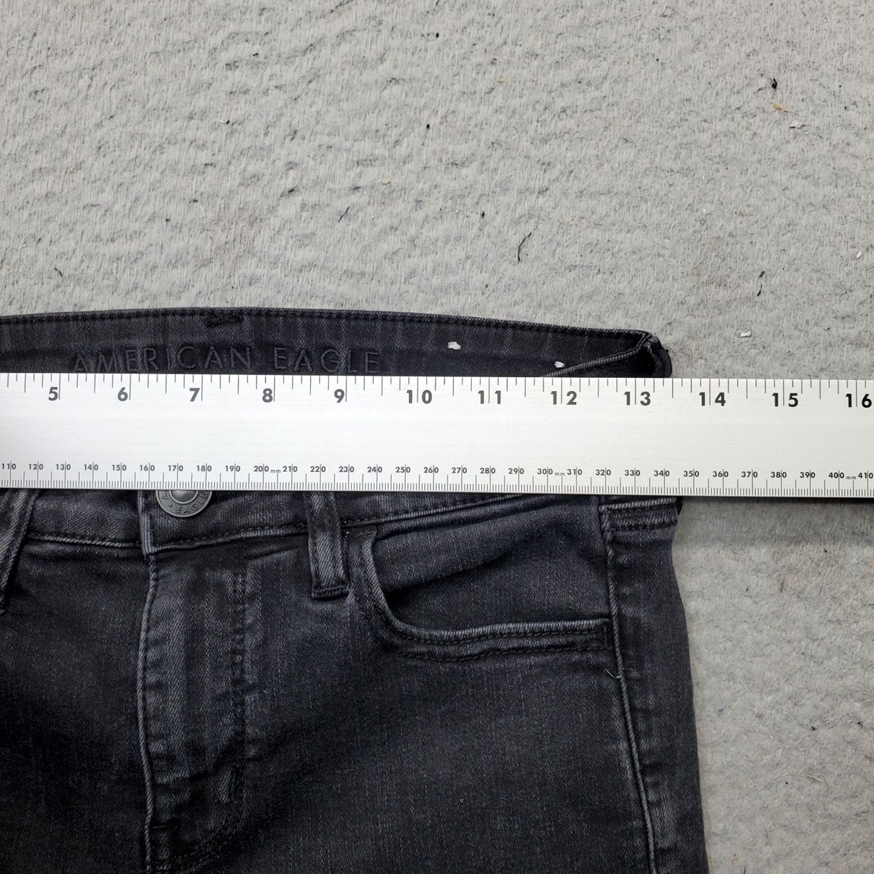 American Eagle Outfitters American Eagle Outfitters Skinny Jeans Womens 4 Black Denim Next Level Stretch Size 27" / US 4 / IT 40 - 6 Thumbnail