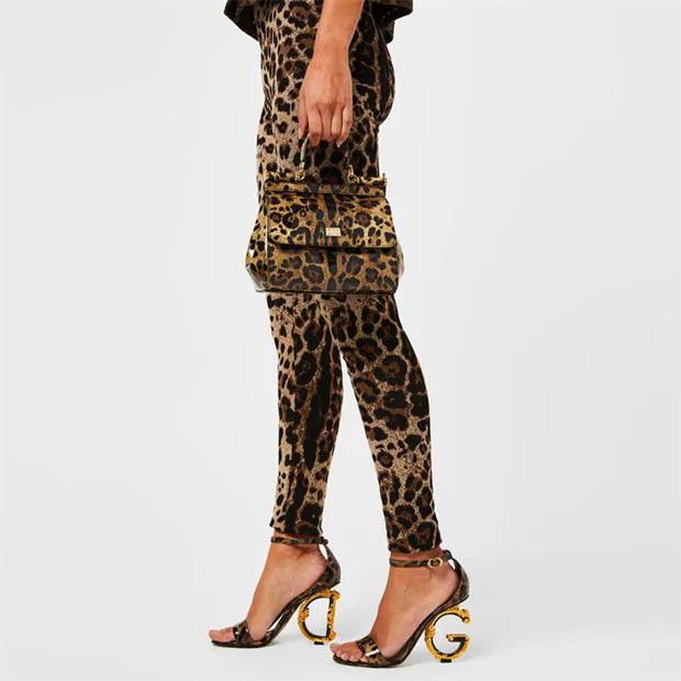 Dolce & Gabbana o1g2r1mq1024 Heeled Sandals in Leopard Size US 8 / IT 38 - 5 Thumbnail