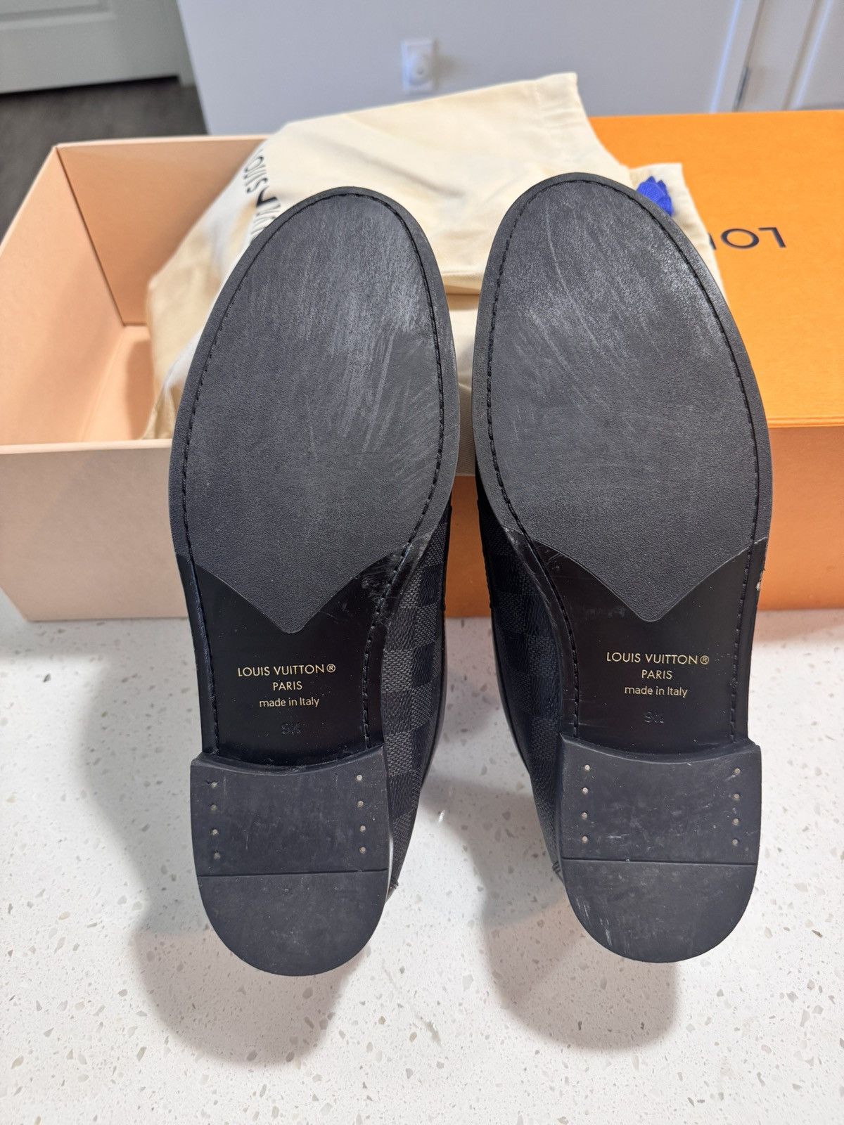Louis Vuitton ! LV Major Loafer Graphite Grey 9.5 ! Size US 9.5 / EU 42-43 - 4 Thumbnail