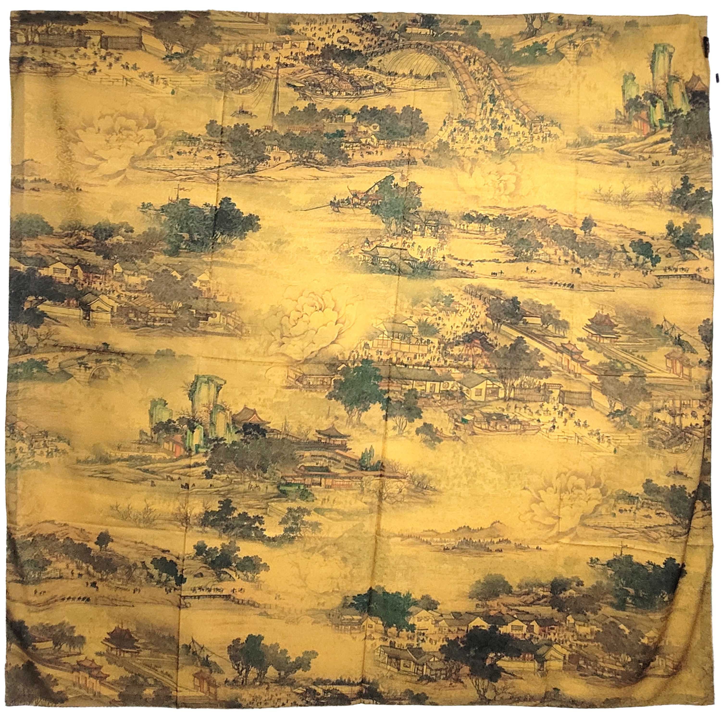 Other NWT Double Sided Silk Scarf 52"x52" Large Square Wrap 3211 Size ONE SIZE - 3 Thumbnail