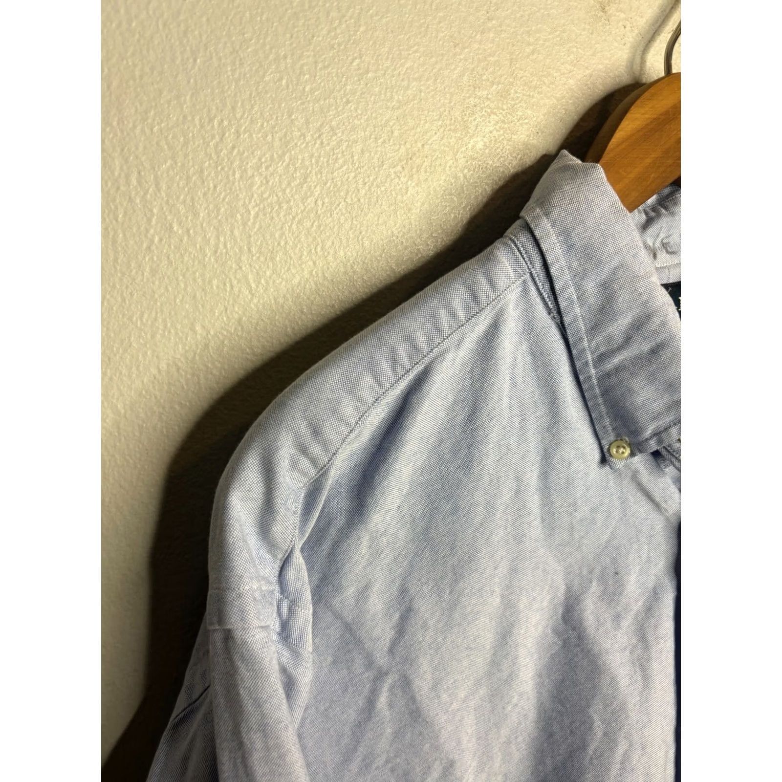 Ralph Lauren VINTAGE Ralph Lauren Shirt Blue Oxford Pony Button Up Mens 17 Size US XL / EU 56 / 4 - 2 Thumbnail