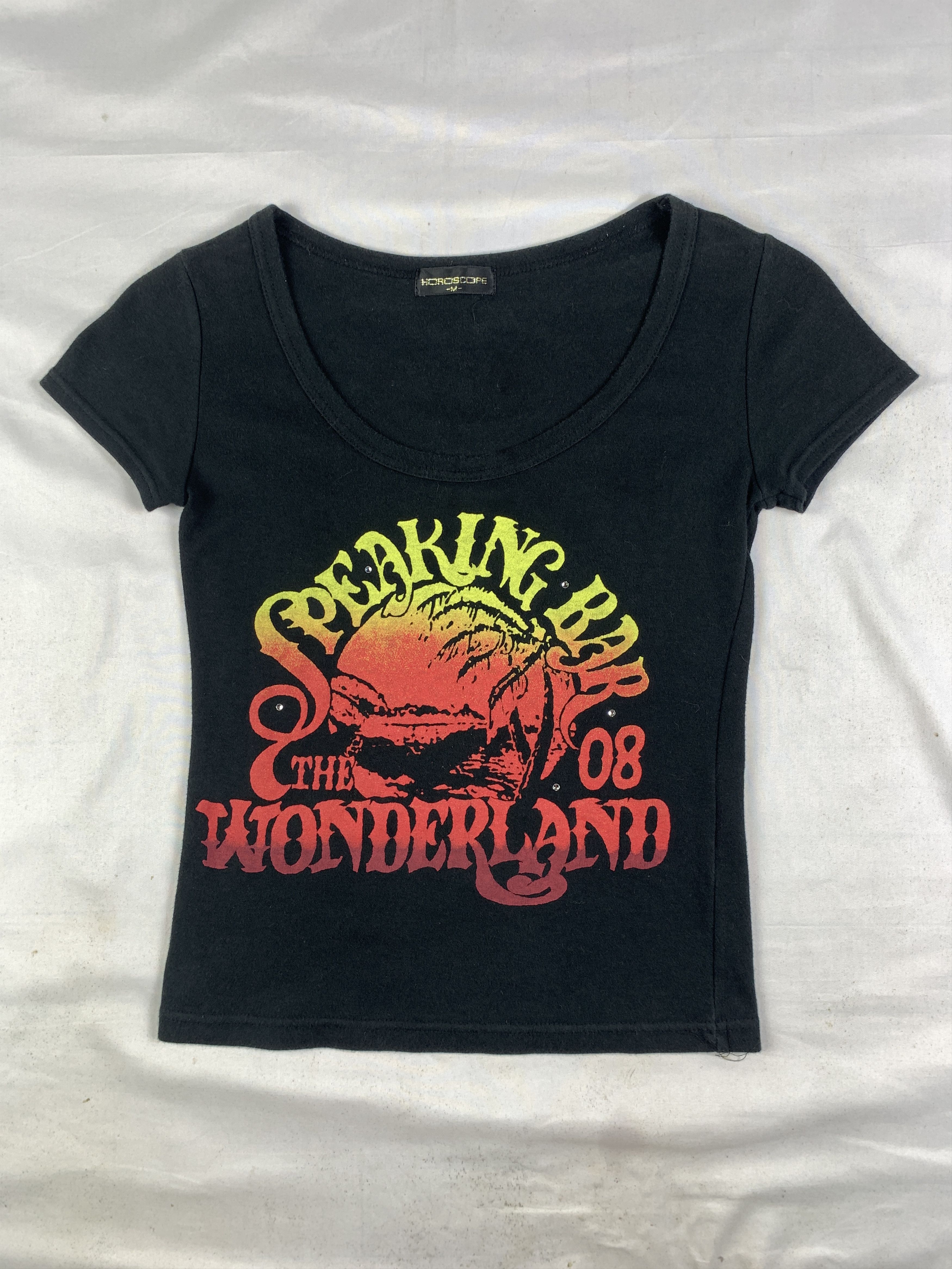 Japanese Brand 2000s Horoscope Black Summer Graphic Fitted Tee (M) Size M / US 6-8 / IT 42-44 - 1 Thumbnail