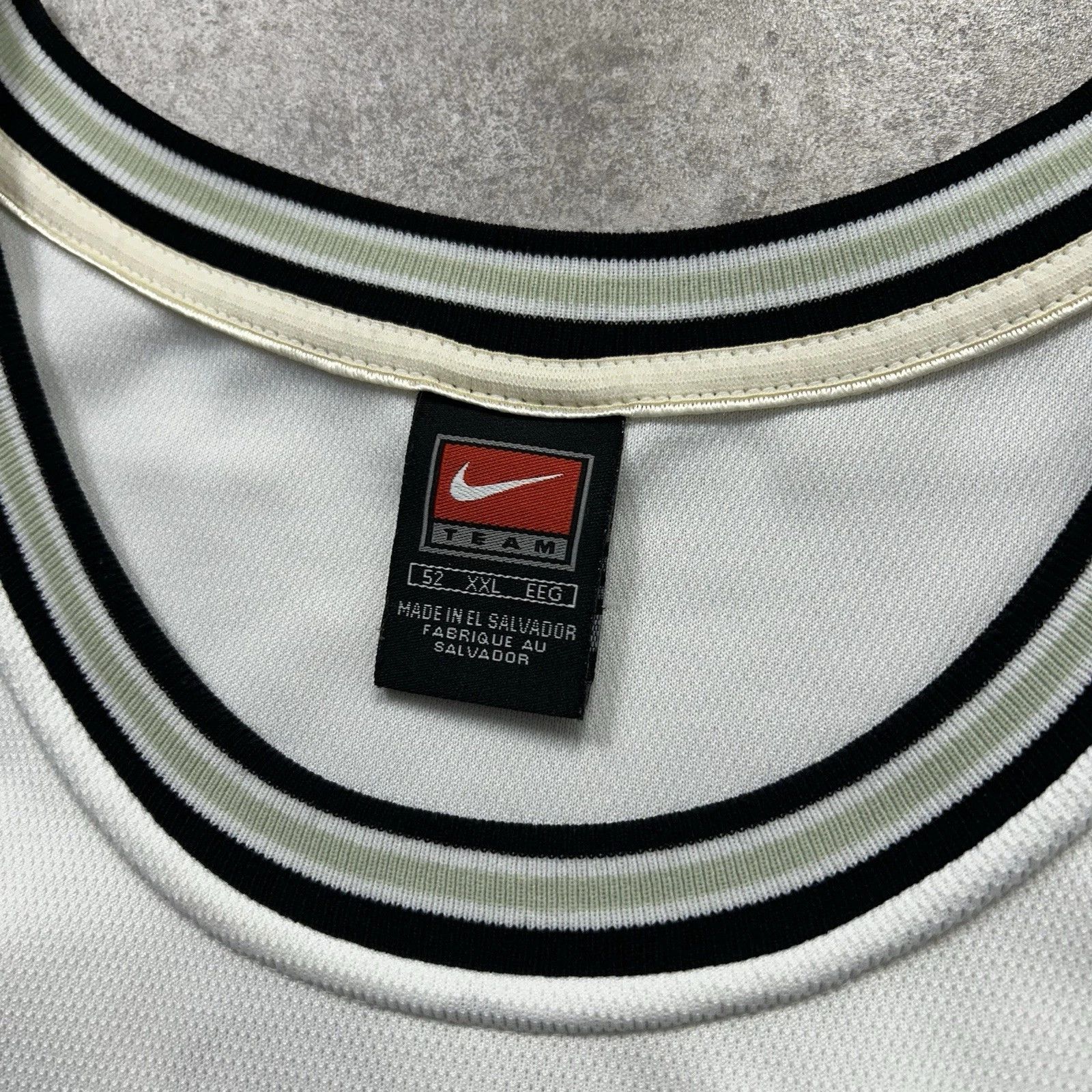 NBA × Nike × Vintage SAN ANTONIO SPURS TIM DUNCAN NIKE AUTHENTIC JERSEY SIZE 52 Size US XXL / EU 58 / 5 - 6 Thumbnail