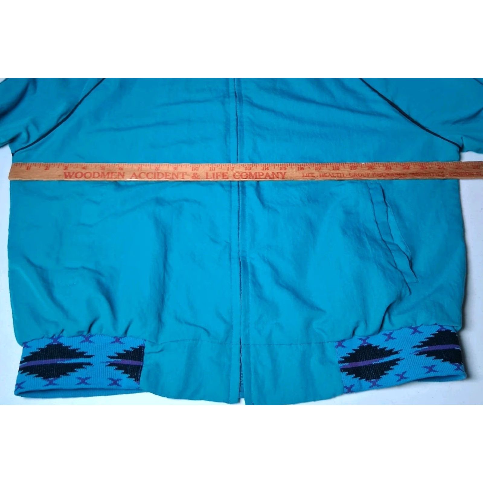 Vintage VINTAGE Cal Craft Jacket Men XL Blue Southwestern Western Bomber Jacket Size US XL / EU 56 / 4 - 5 Thumbnail