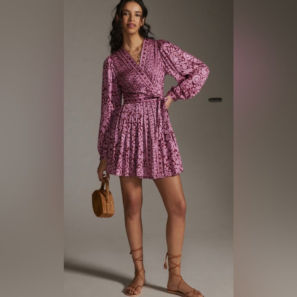 Anthropologie Anthropologie Omika wrap dress size L Size L / US 10 / IT 46 - 1 Thumbnail