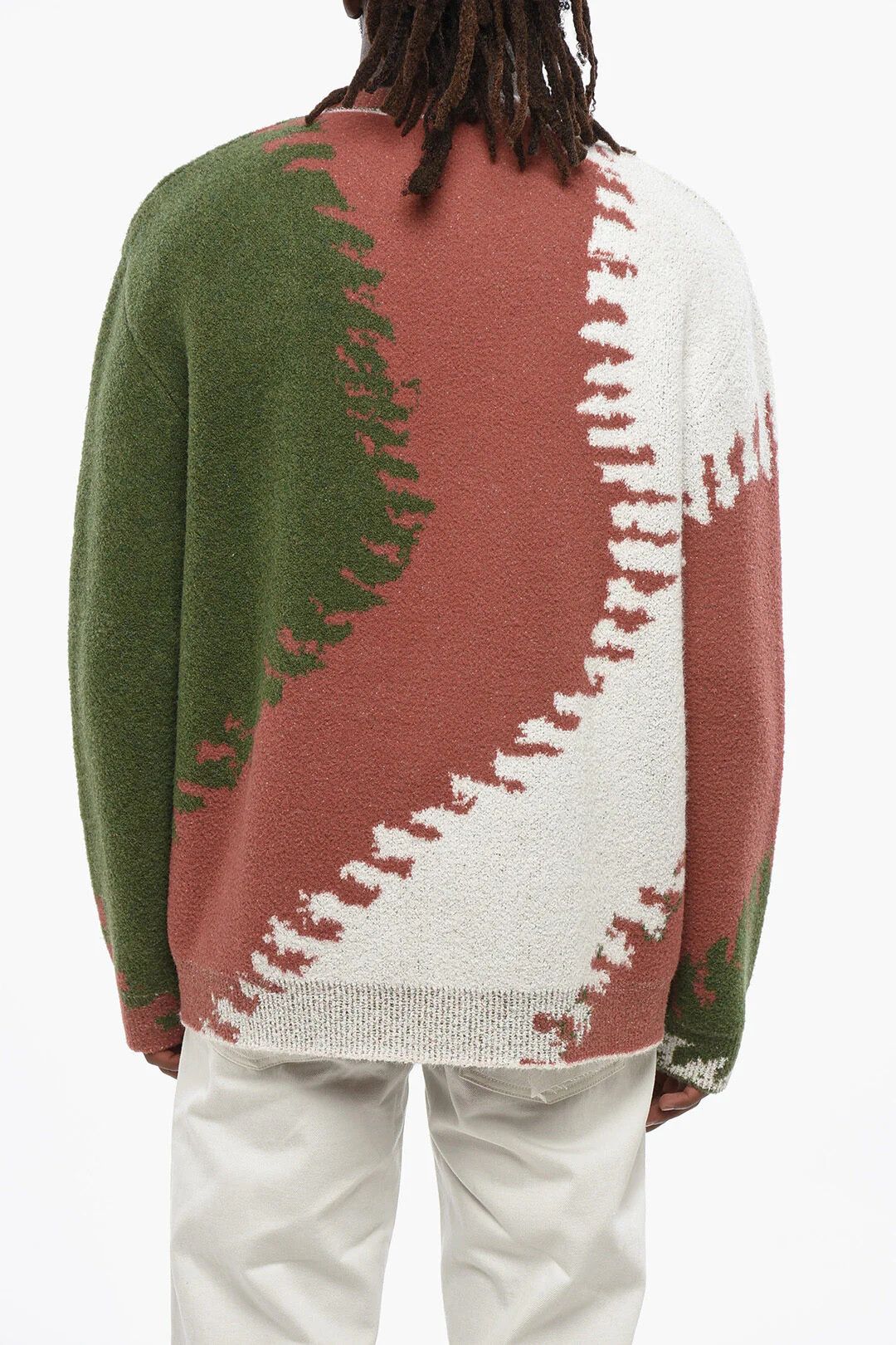 Loewe og1mm0426 Wool-Blend Crewneck Sweater in Multicolor Size US L / EU 52-54 / 3 - 2 Thumbnail