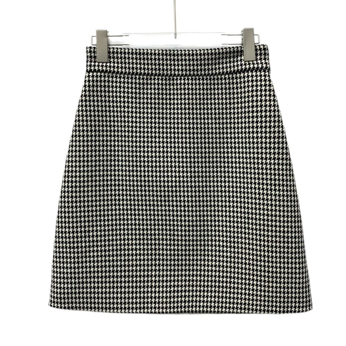 Dior Christian Dior Houndstooth Wool Casual Knit Skirt K26WX Size 26" / US 2 / IT 38 - 1 Thumbnail