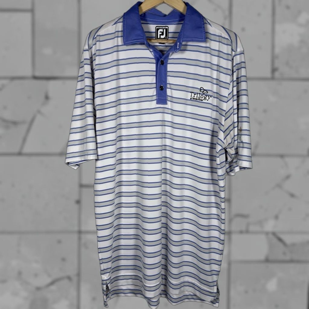 Footjoy FootJoy Polo Shirt Striped Athletic Fit Mens Size L Multicolor Shirt Regular Men Size US L / EU 52-54 / 3 - 1 Thumbnail