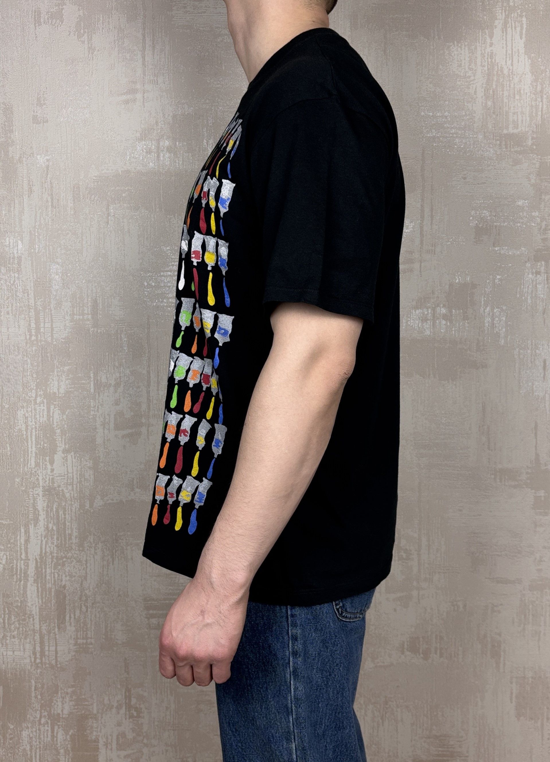 Vintage 90's Art Print Paint Tubes Arman ET Flammarion 4 T-shirt Size US XL / EU 56 / 4 - 8 Thumbnail