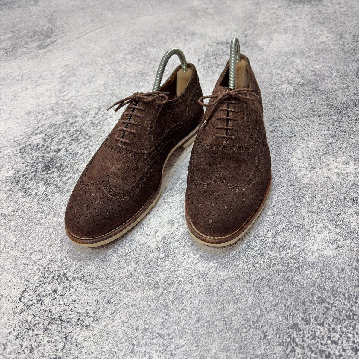 Benson Benson’s Brown Suede Oxfords Brogues US11 UK10 EU44 29cm Size US 11 / EU 44 - 2 Thumbnail