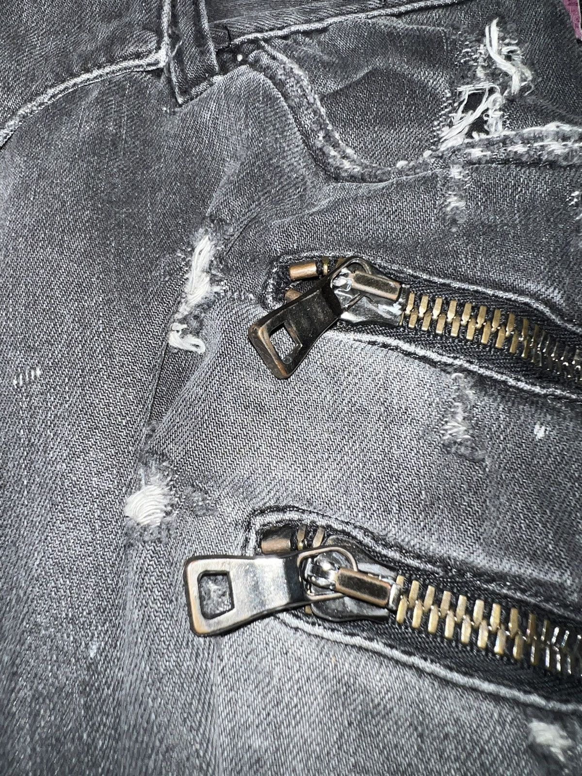 Balmain Rare Balmain by Christophe Decarnin distressed biker denim ➕ Size 26" / US 2 / IT 38 - 24 Thumbnail