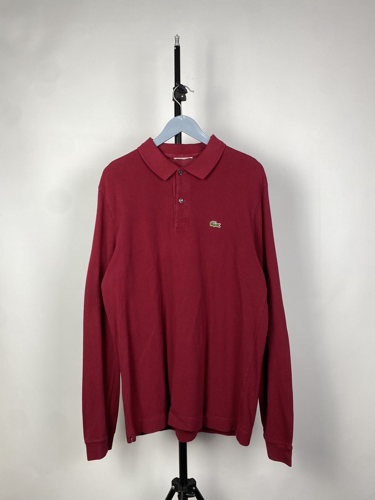 Lacoste × Vintage VINTAGE LACOSTE STRIPED 90s RUGBY LONG SLEEVE POLO Size US L / EU 52-54 / 3 - 1 Thumbnail
