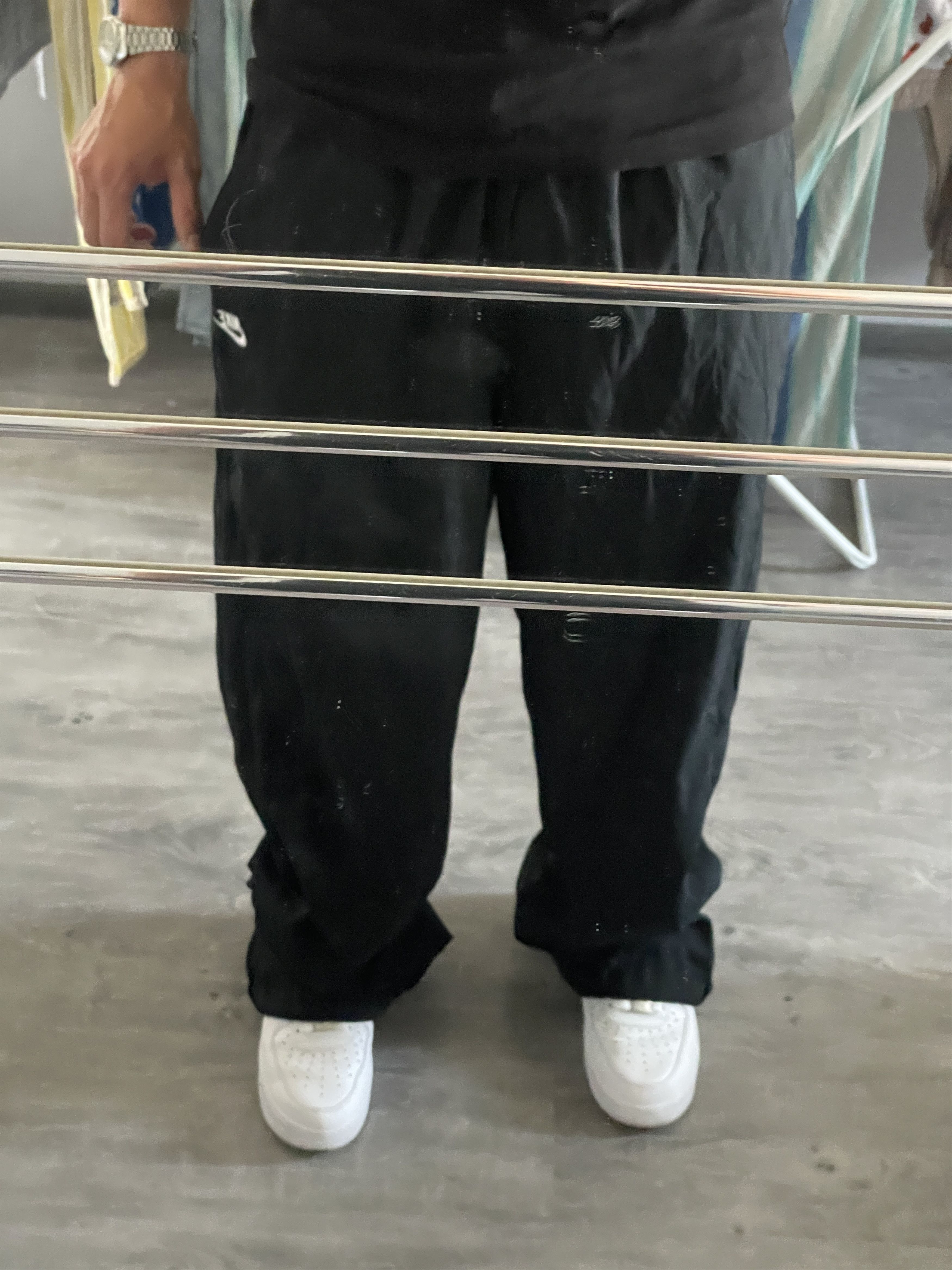 Nike Y2K NIKE BLACK BLOKECORE SPORTSWEAR TRACKPANTS Size US 36 / EU 52 - 11 Thumbnail