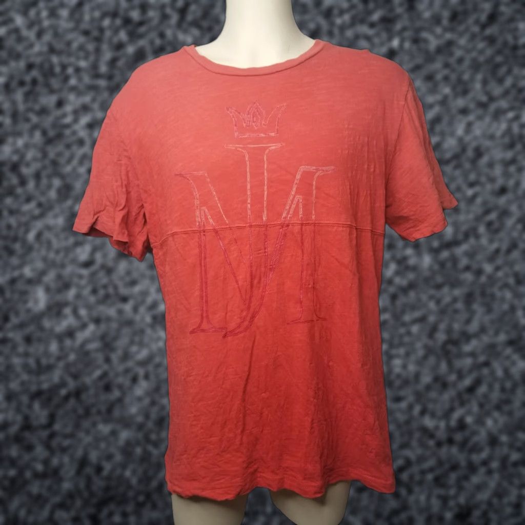 Vintage Retro Mens Michael Jackson Logo Red T Shirt L Crew Neck Short Sleeve 100% Cotton Graphic Tee Pop Art Men’s Shirt Size US L / EU 52-54 / 3 - 1 Thumbnail