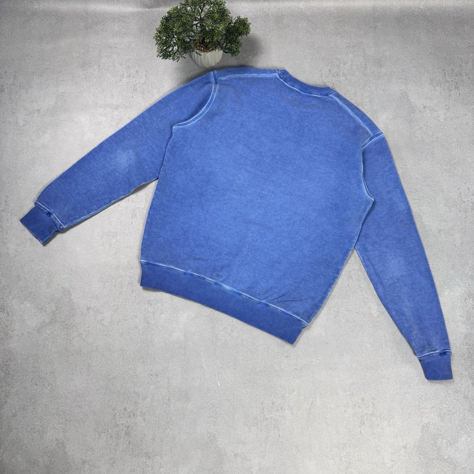 Dsquared2 Dsquared2 Men Big Logo Sweatshirt Men M Blue Garment Dyed Size US M / EU 48-50 / 2 - 11 Thumbnail