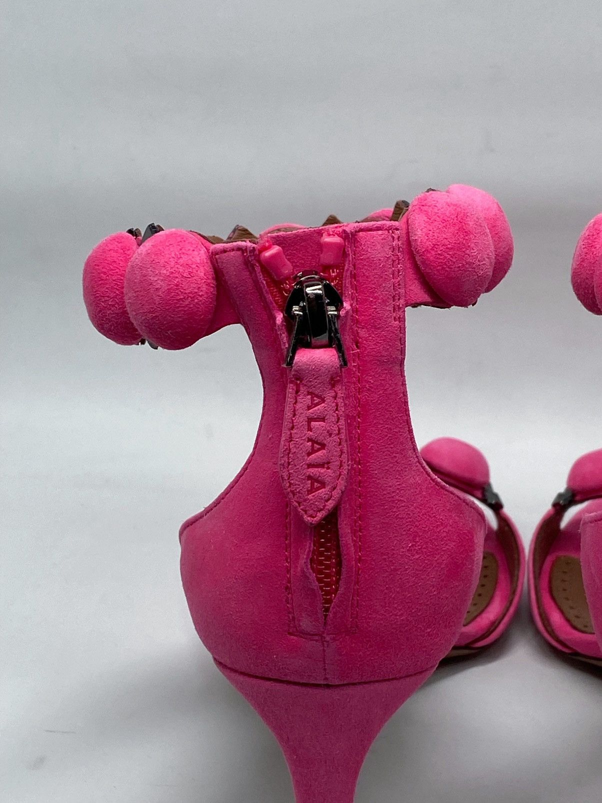 Alaia Alaia Bombe 90 Studded Suede Leather Sandals size 38.5 Size US 8.5 / IT 38.5 - 12 Thumbnail