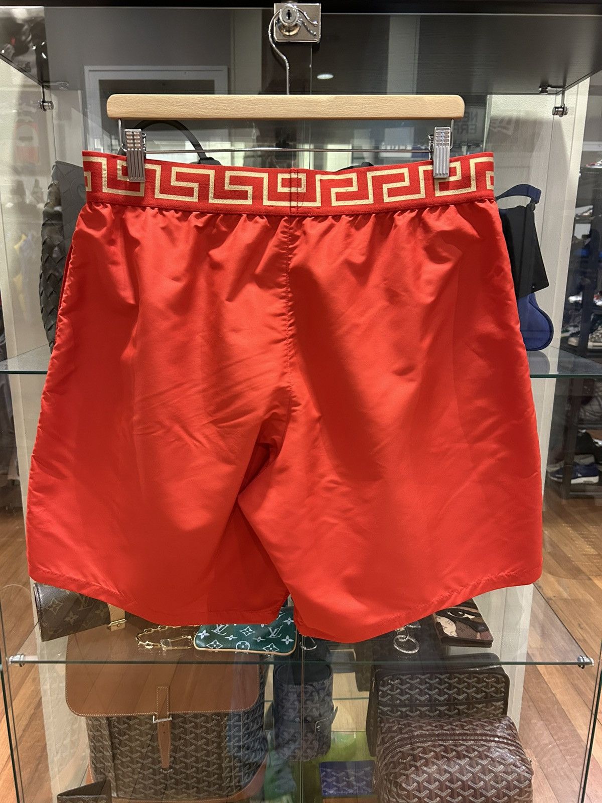 Versace Versace Elastic Nylon Shorts Size US 33 - 2 Thumbnail