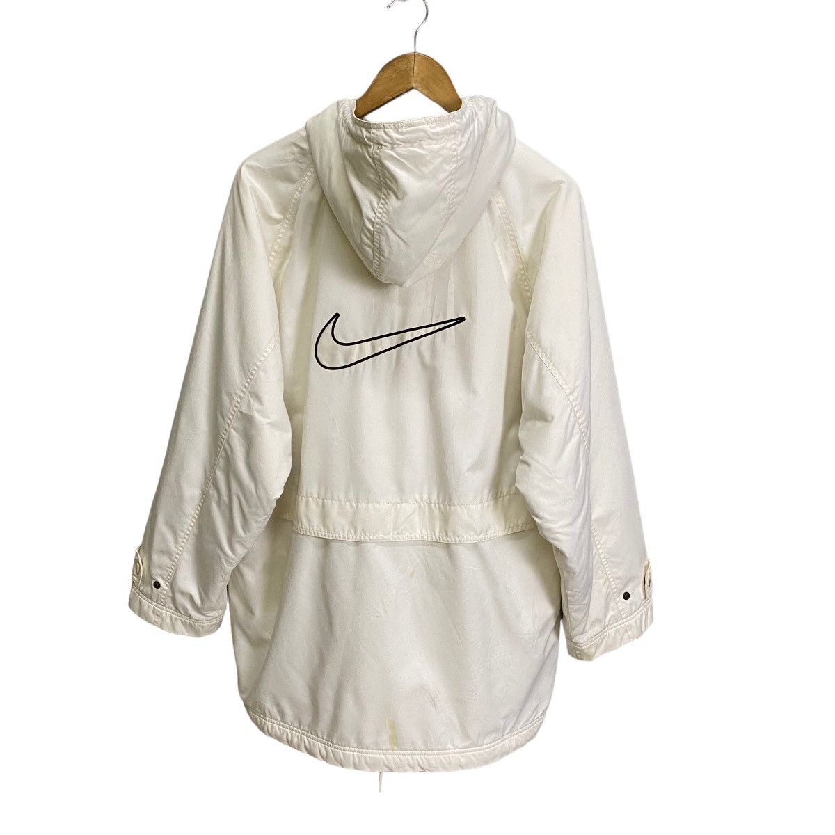 Vintage 90s nike big swoosh back parka hoodie jacket