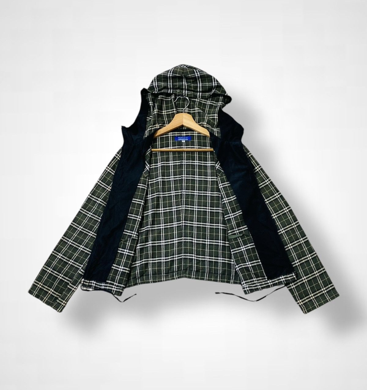 Burberry Vintage 90s Burberry Blue Label Zipper Hoodie Jacket Size M / US 6-8 / IT 42-44 - 4 Thumbnail