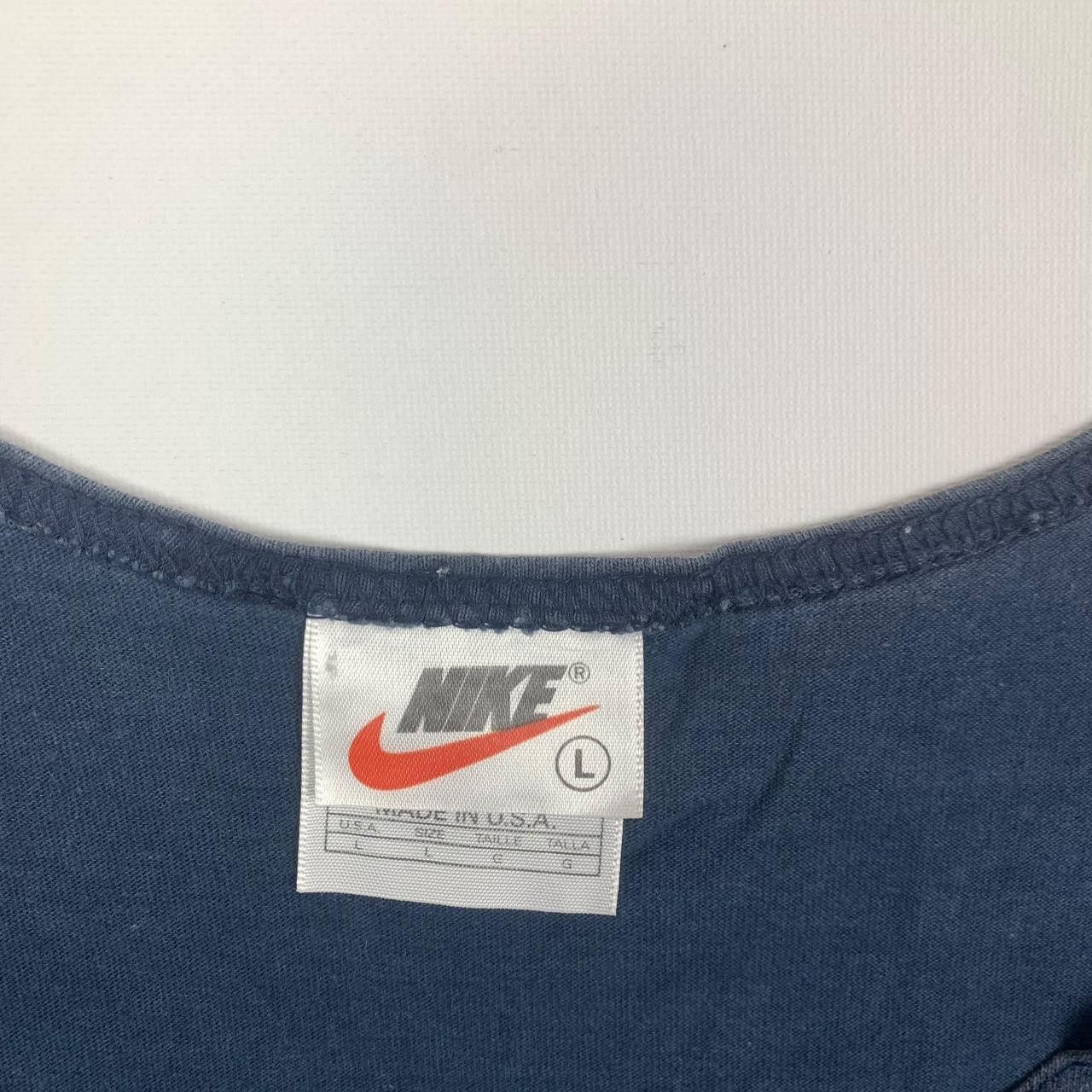 Vintage Vintage 90’ NIKE SWOOSH Made In USA Embroidered Tank Top Size US L / EU 52-54 / 3 - 3 Thumbnail